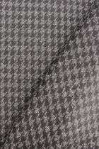 Mixed Wool Houndstooth fabric, Black, 66% Wool - 14% Viscose - 10% Polyamide - 10% Polyester