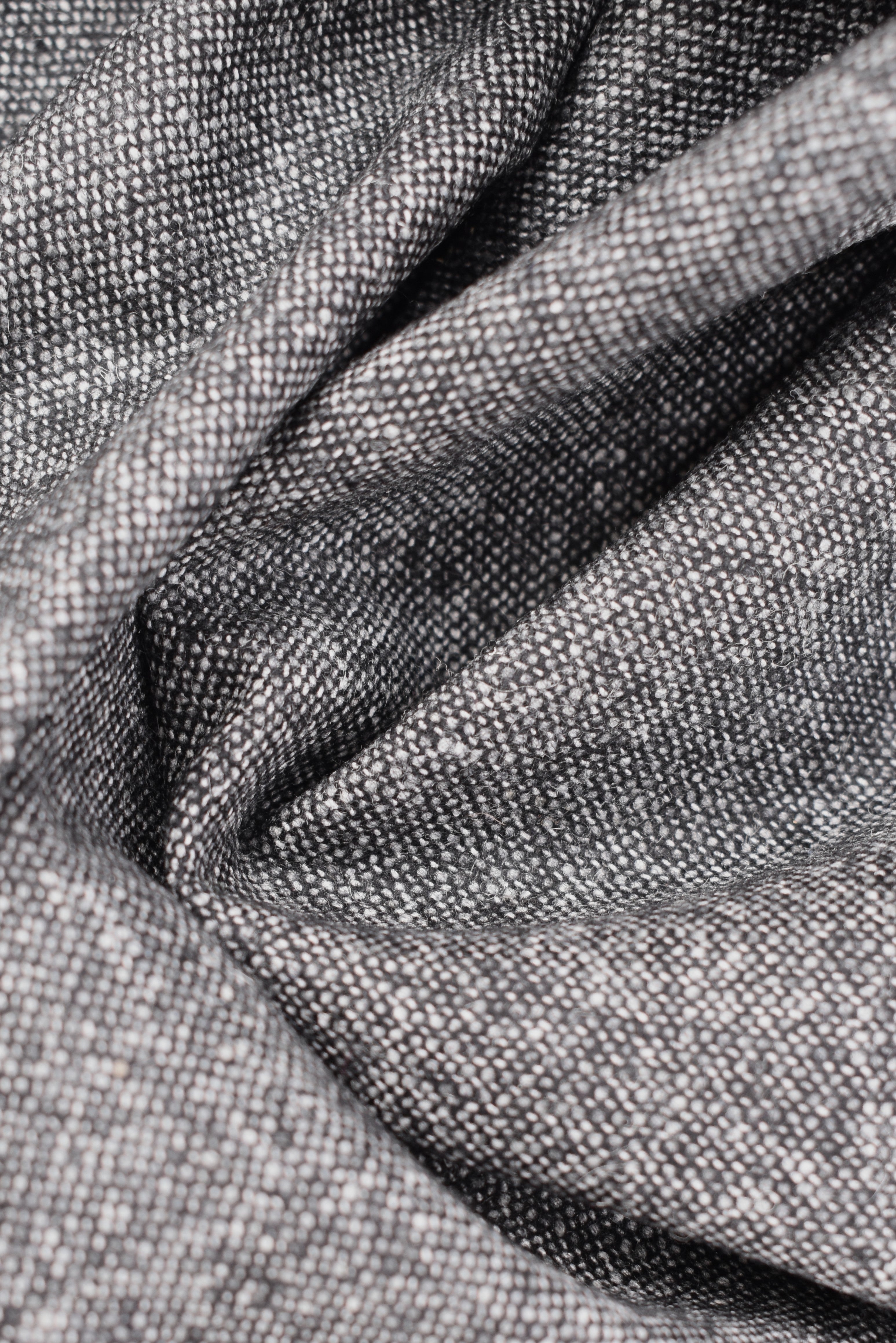 Fresco wool stretch wool blend salt and pepper pattern