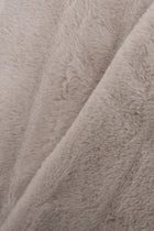 Kunstfell mit kurzem Flor, Weiß, 100% Polyester