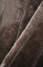 Kunstfell mit kurzem Flor, Braun, 100% Polyester