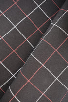 Punto-Milano Stretch-Mischung aus Viskose mit kariertem Muster, Schwarz, 65% Viskose - 30% Polyamid - 5% Elasthan