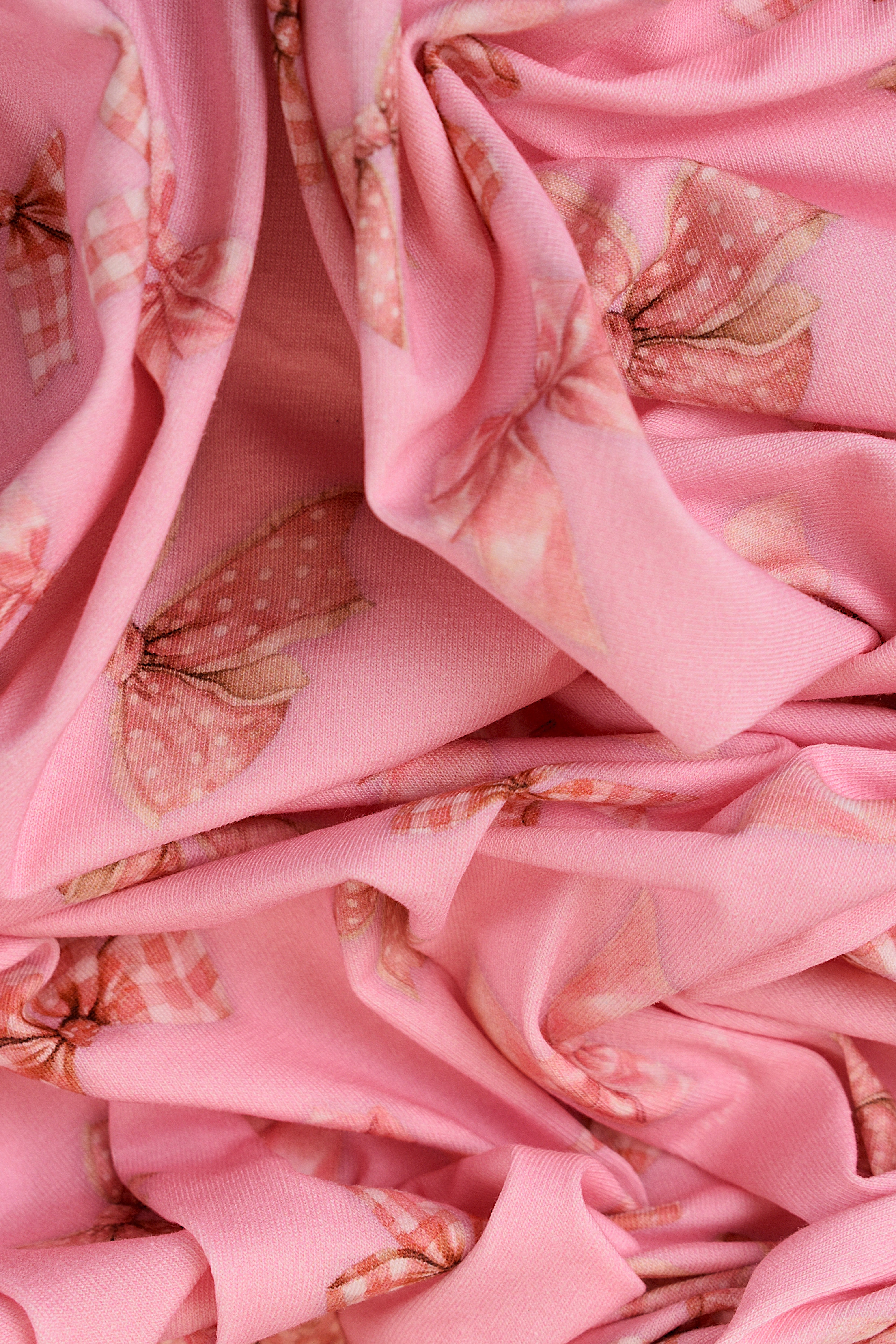 Jersey stretch in cotone fantasia a fiocchi