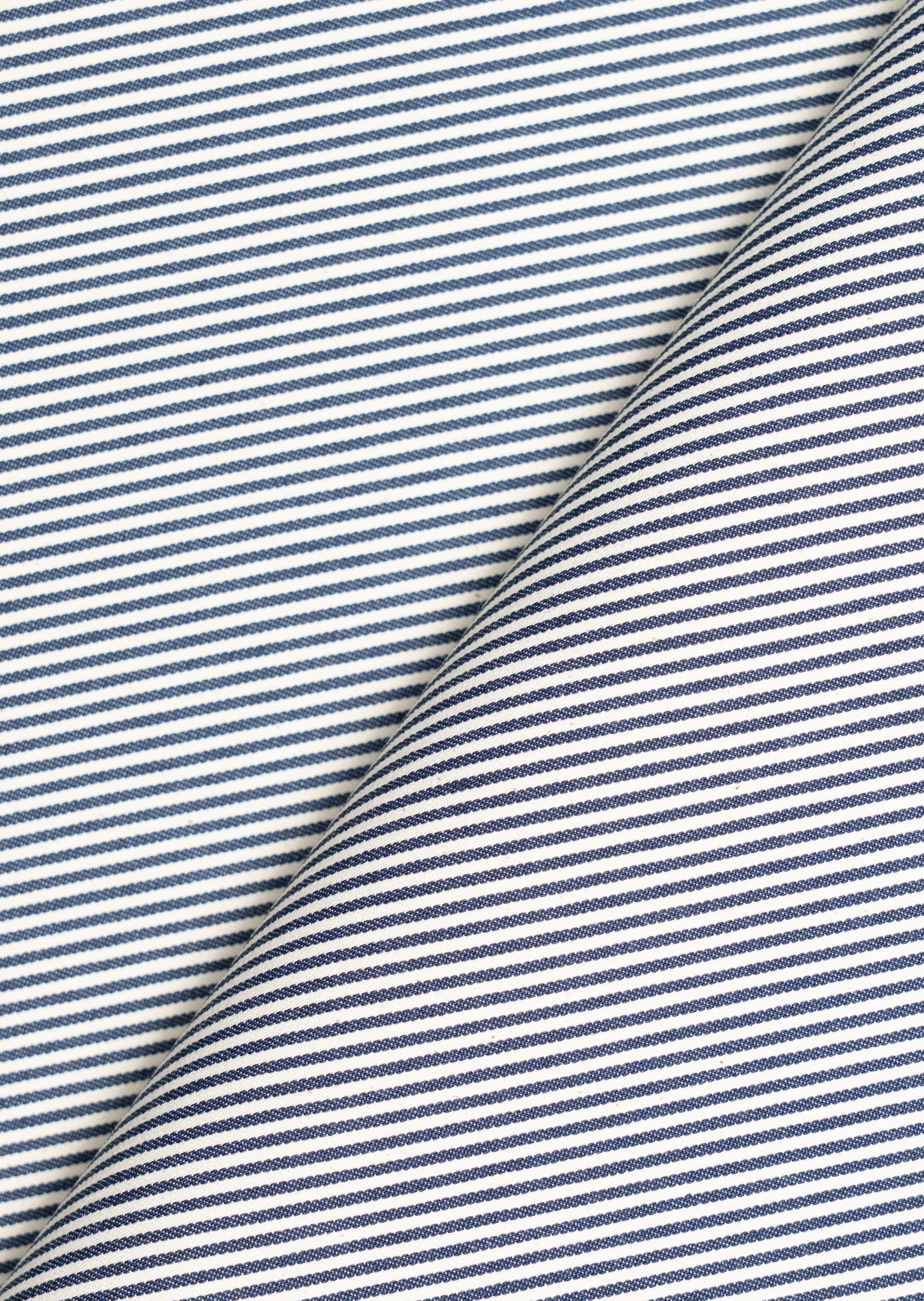Denim stretch in cotone fantasia a righe