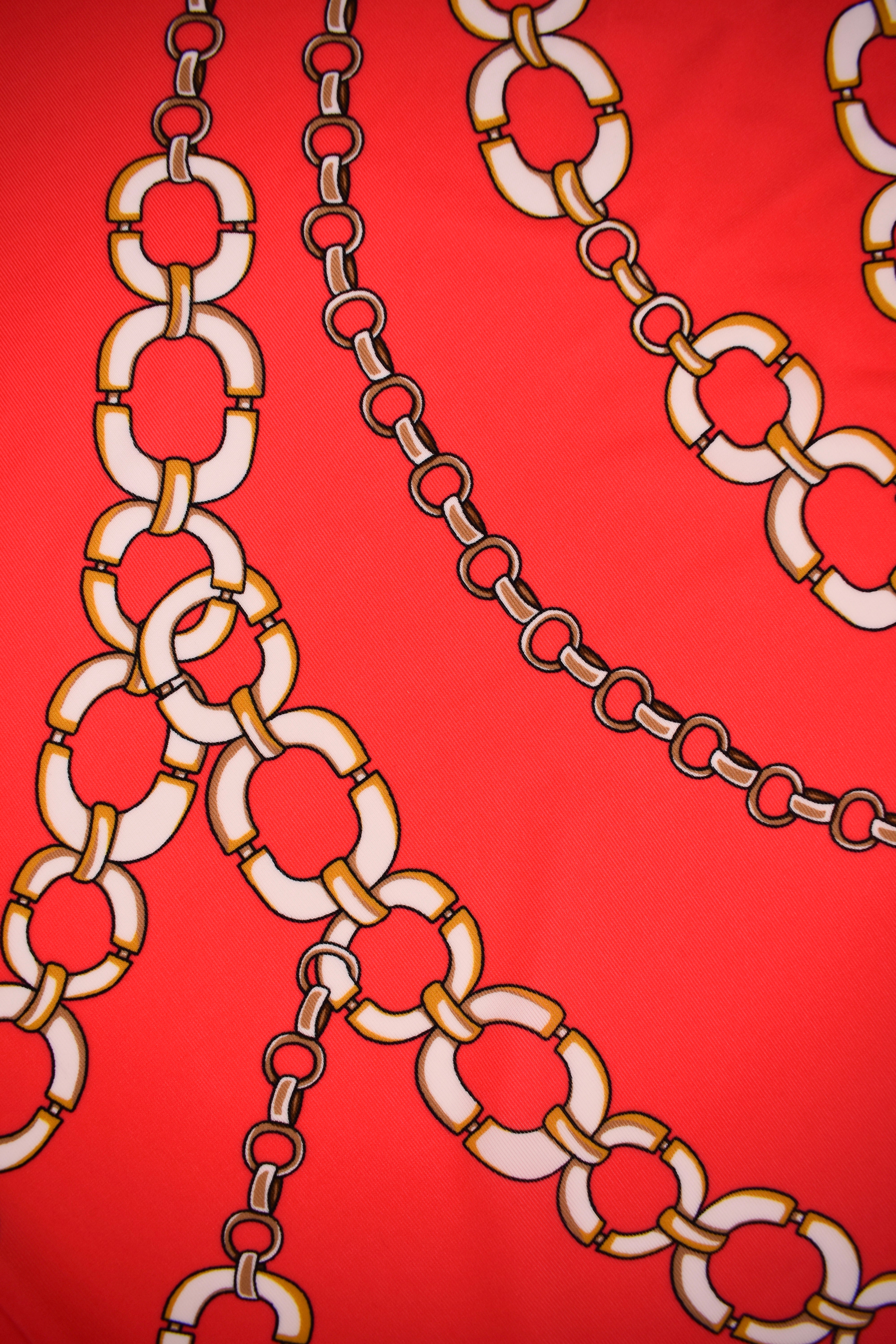 Jersey viscose printed fabric with chain pattern stretch