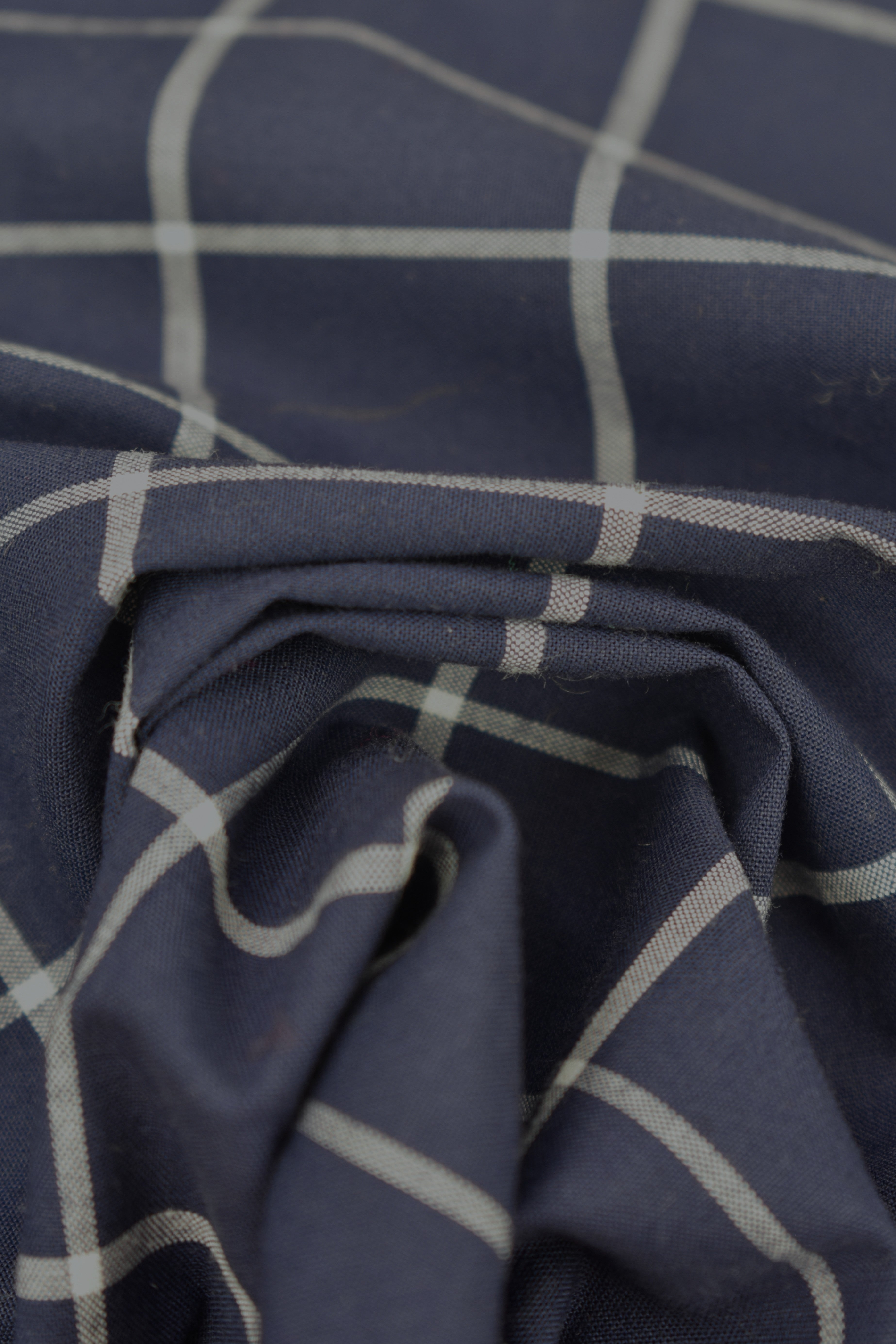 Tela stretch in cotone a quadri
