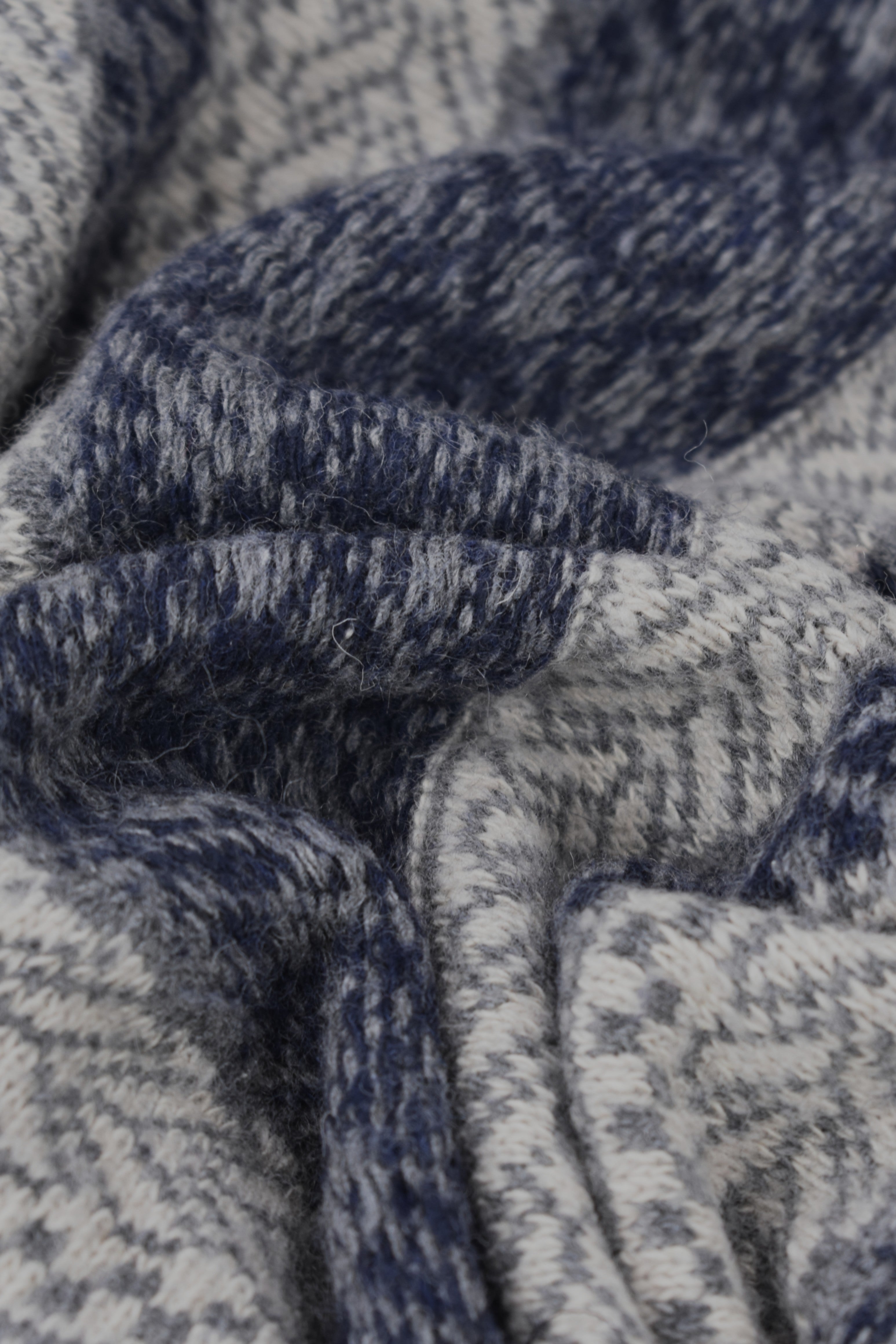 Sweater wool blend ethnic print