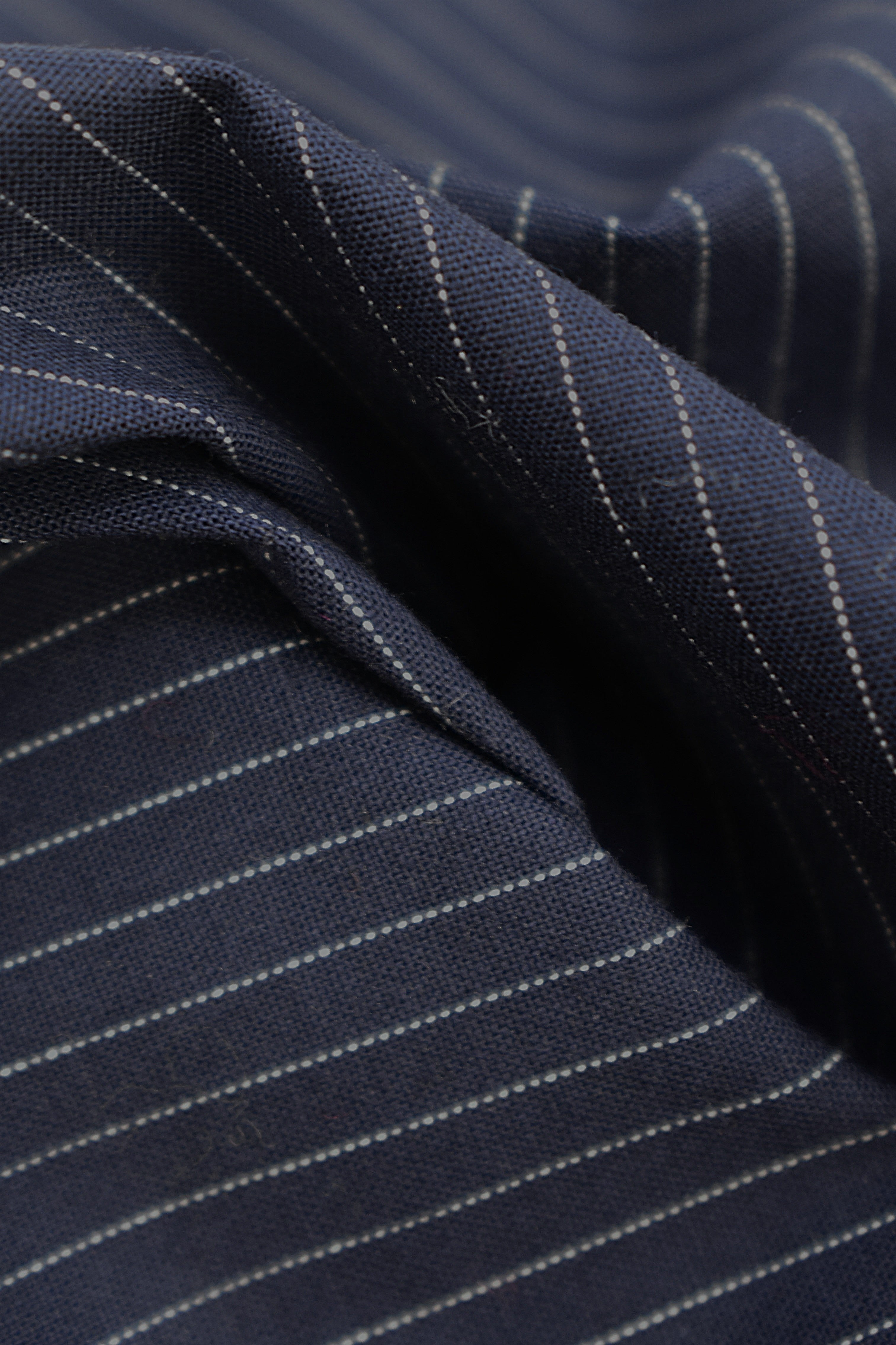 Stretch Cotton Pinstripe Fabric