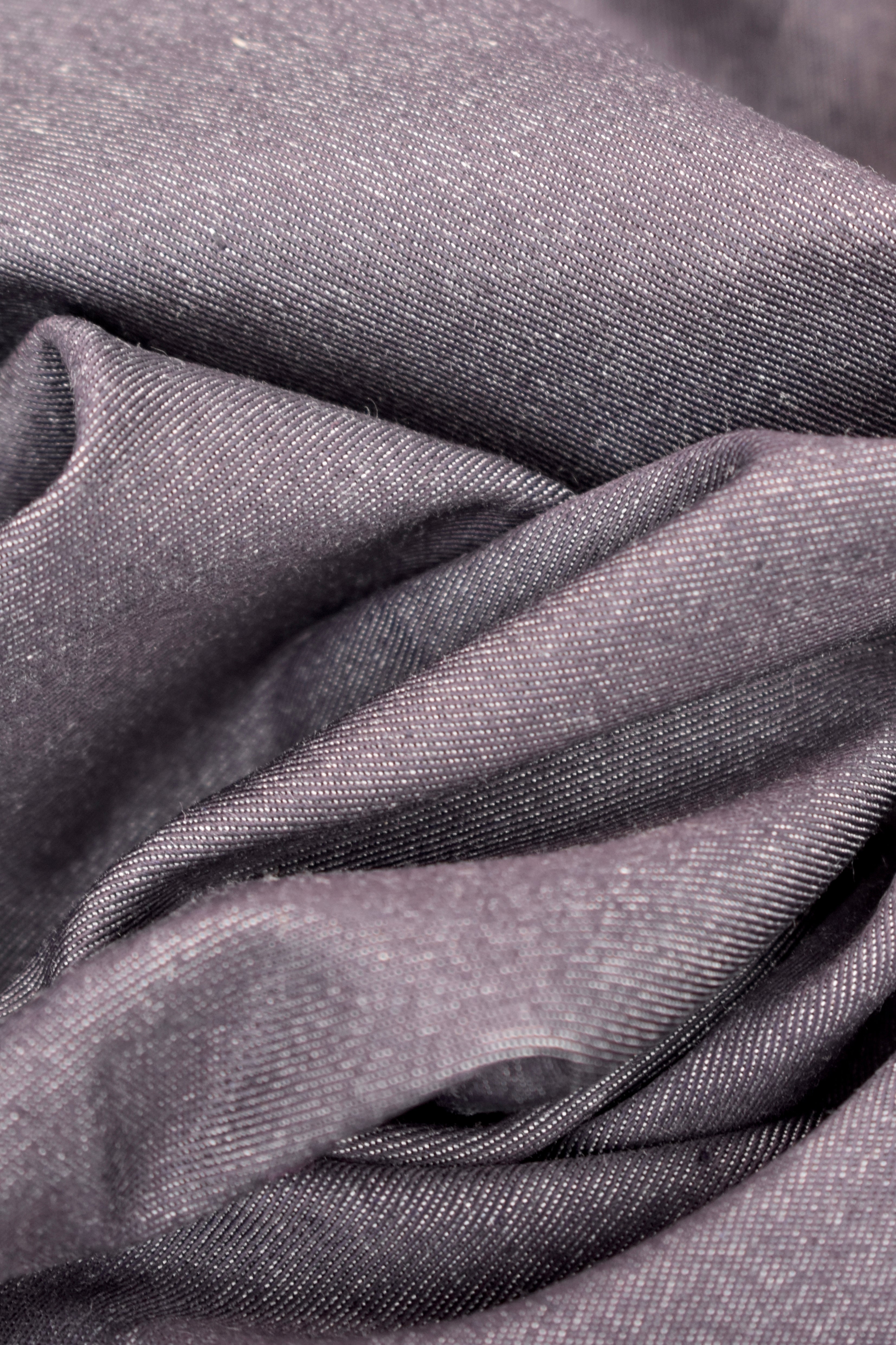 Denim stretch wool and cashmere blend