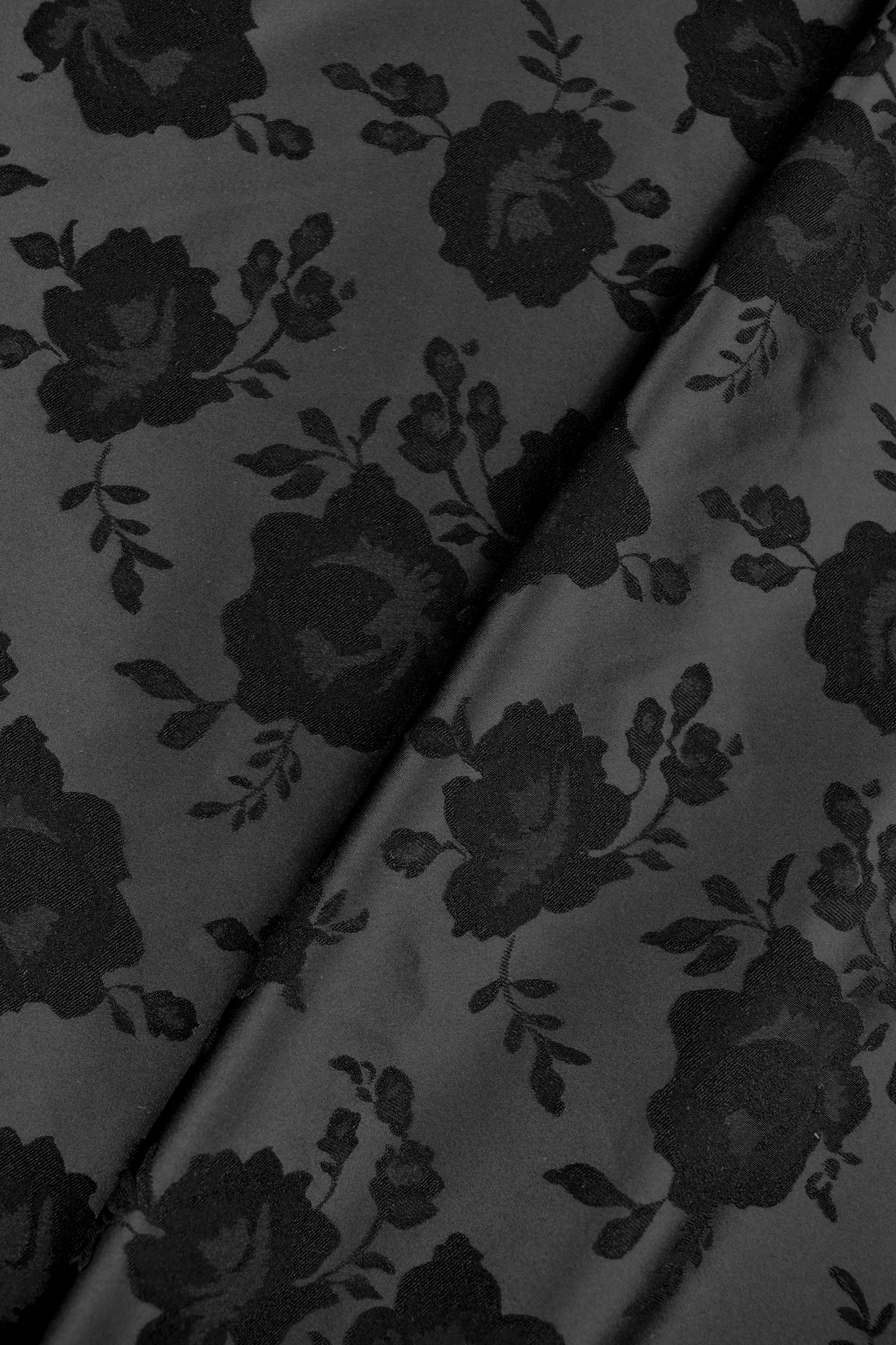 Jacquard stretch lucido motivo floreale