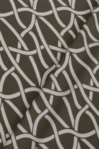 Viscose Embossed stretch Knit, Green, 95% Viscose - 5% Elastane