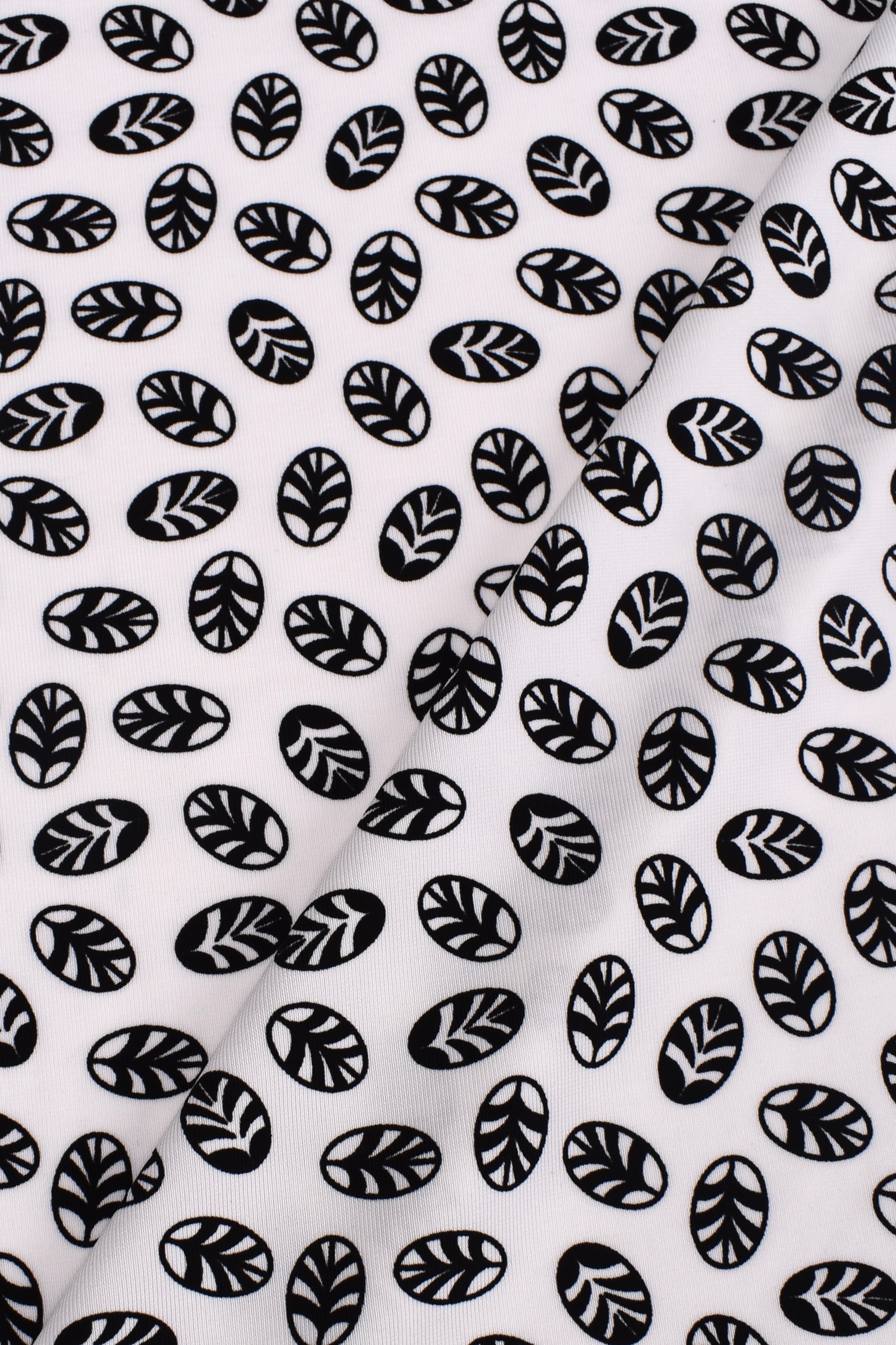 Maglia aus bedrucktem Stretch-Viskosegewebe
