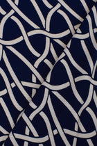 Maglia di viscosa stampata stretch, Blu Scuro, 95% Viscosa - 5% Elastan