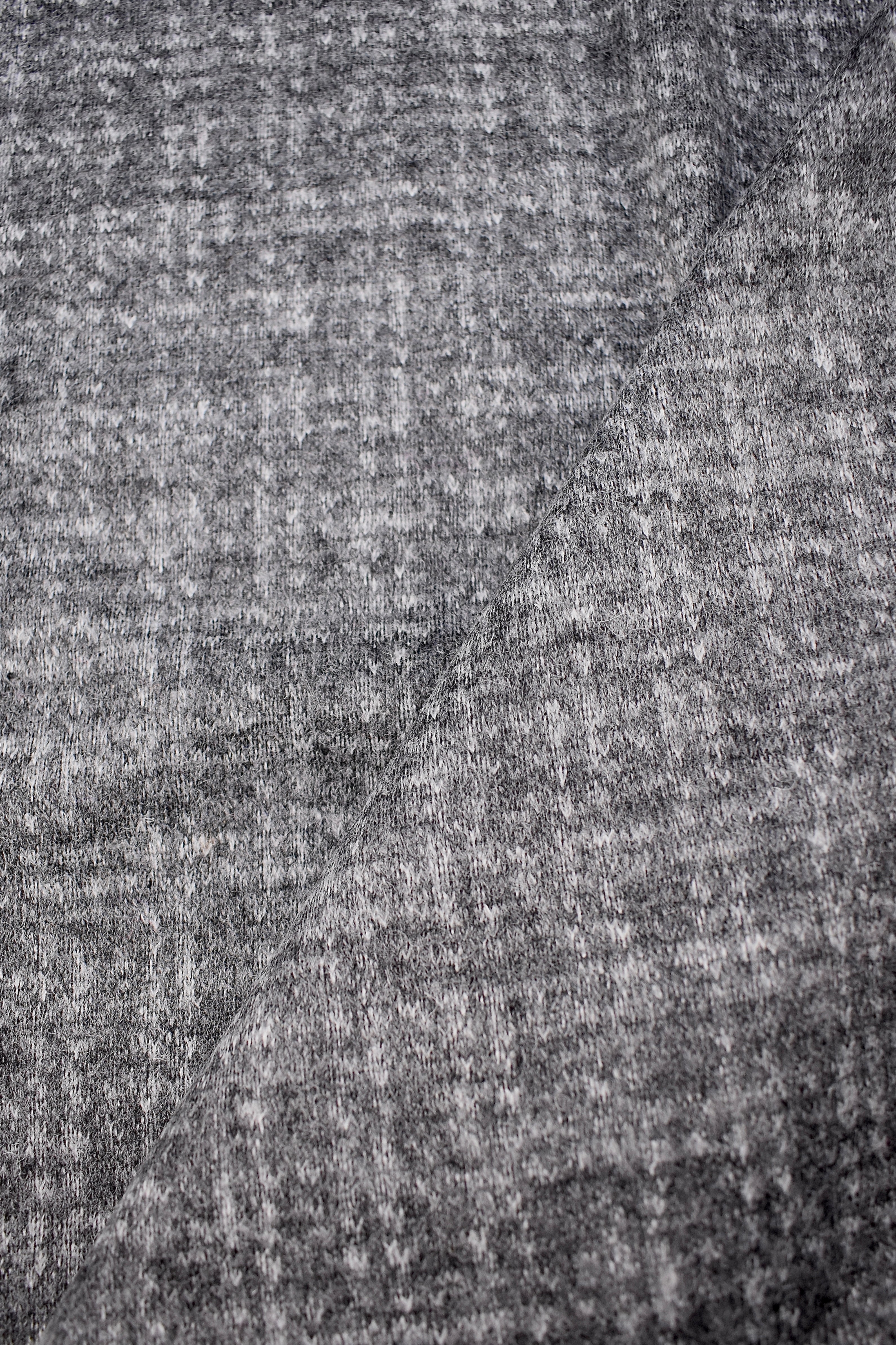 Tweed virgin wool blend gray