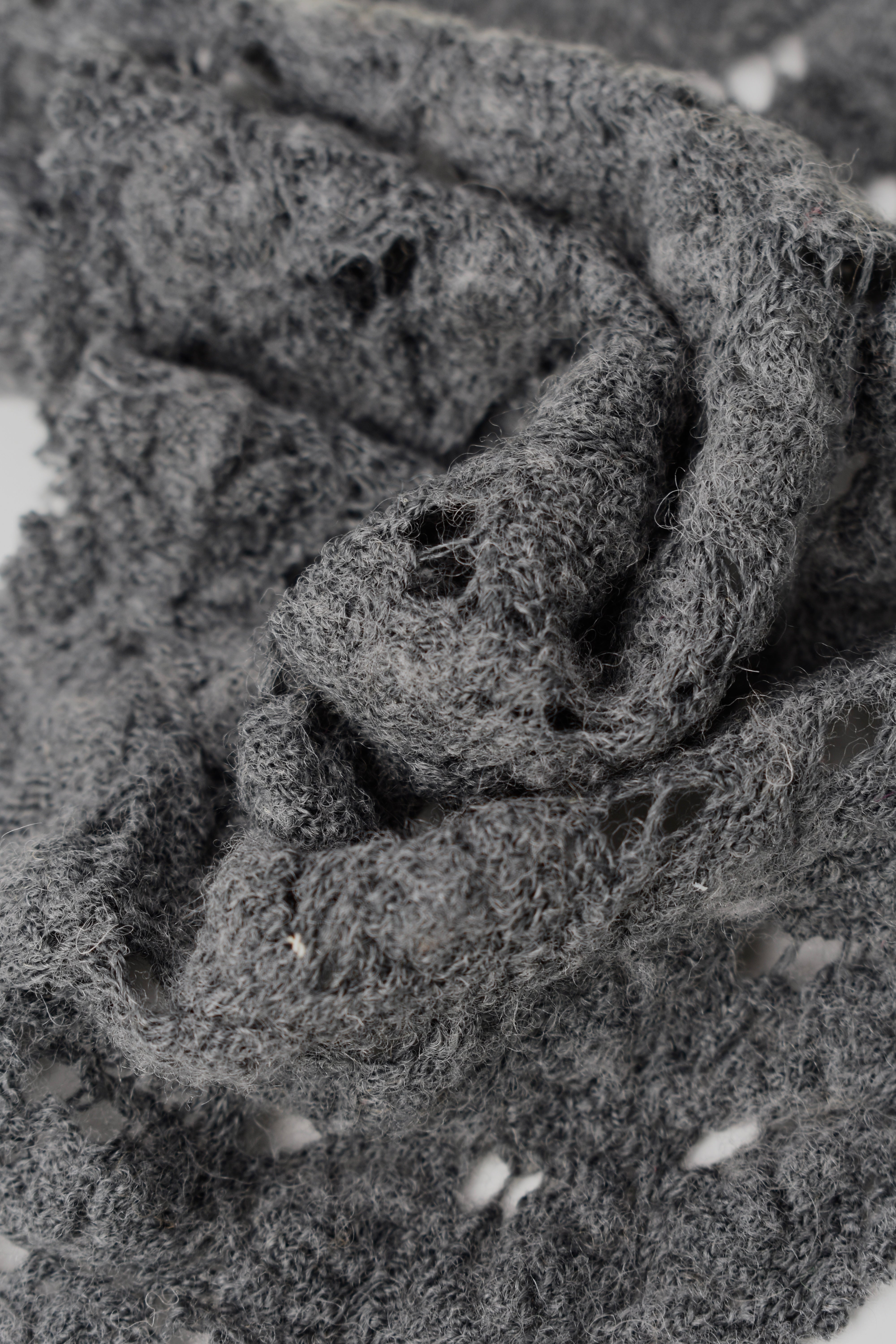 Knitwear Raschel wool blend