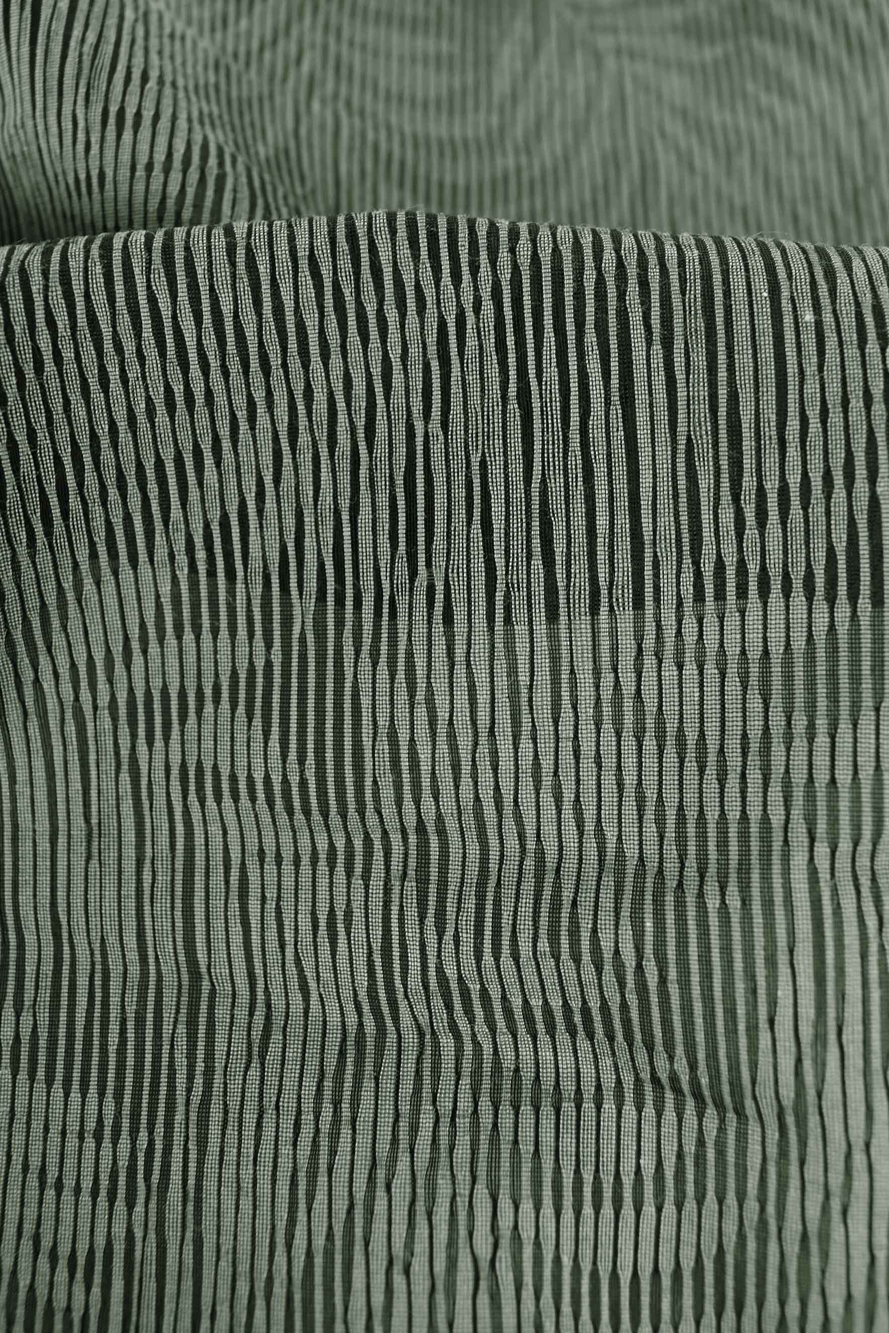 Jacquard floral verde