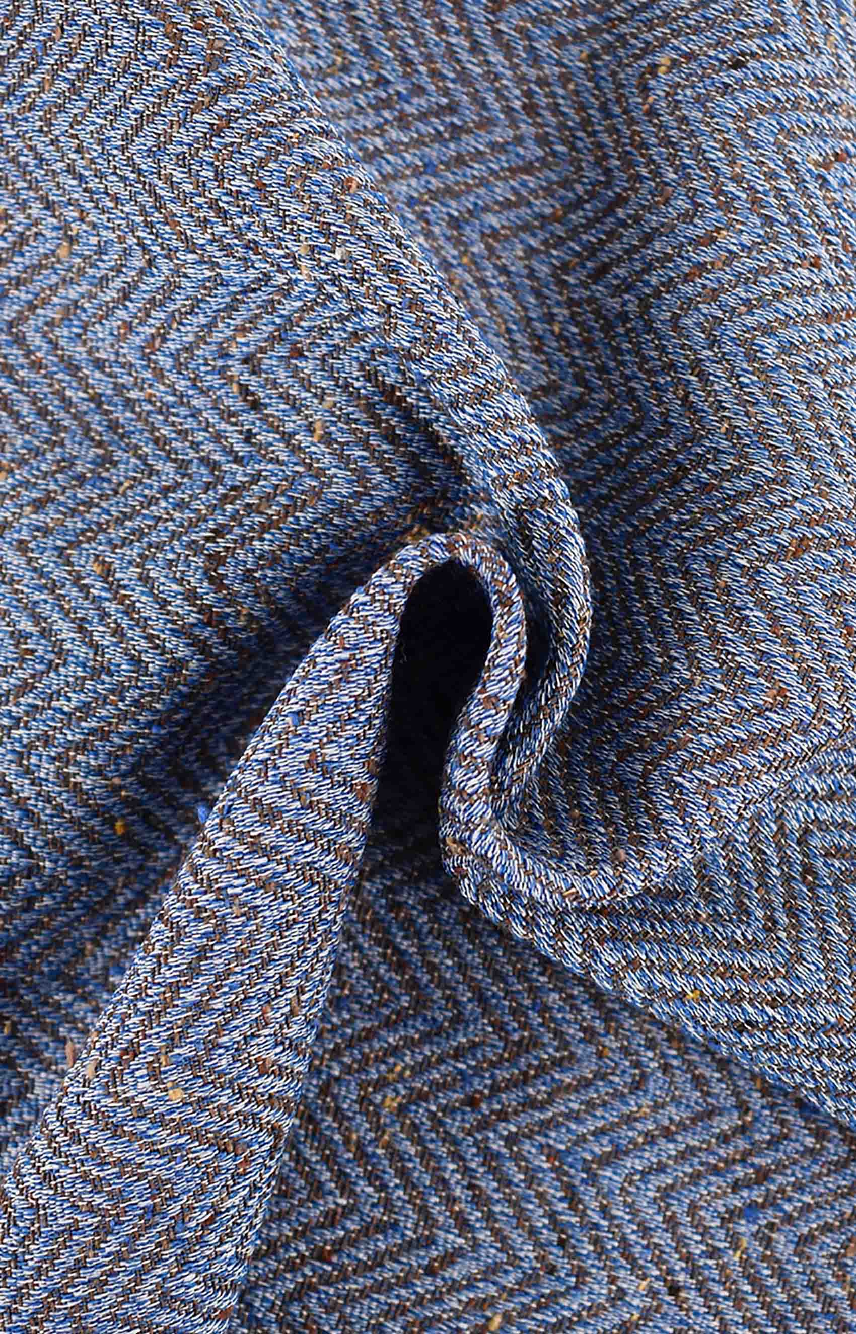 Cotton blend jacquard, light blue