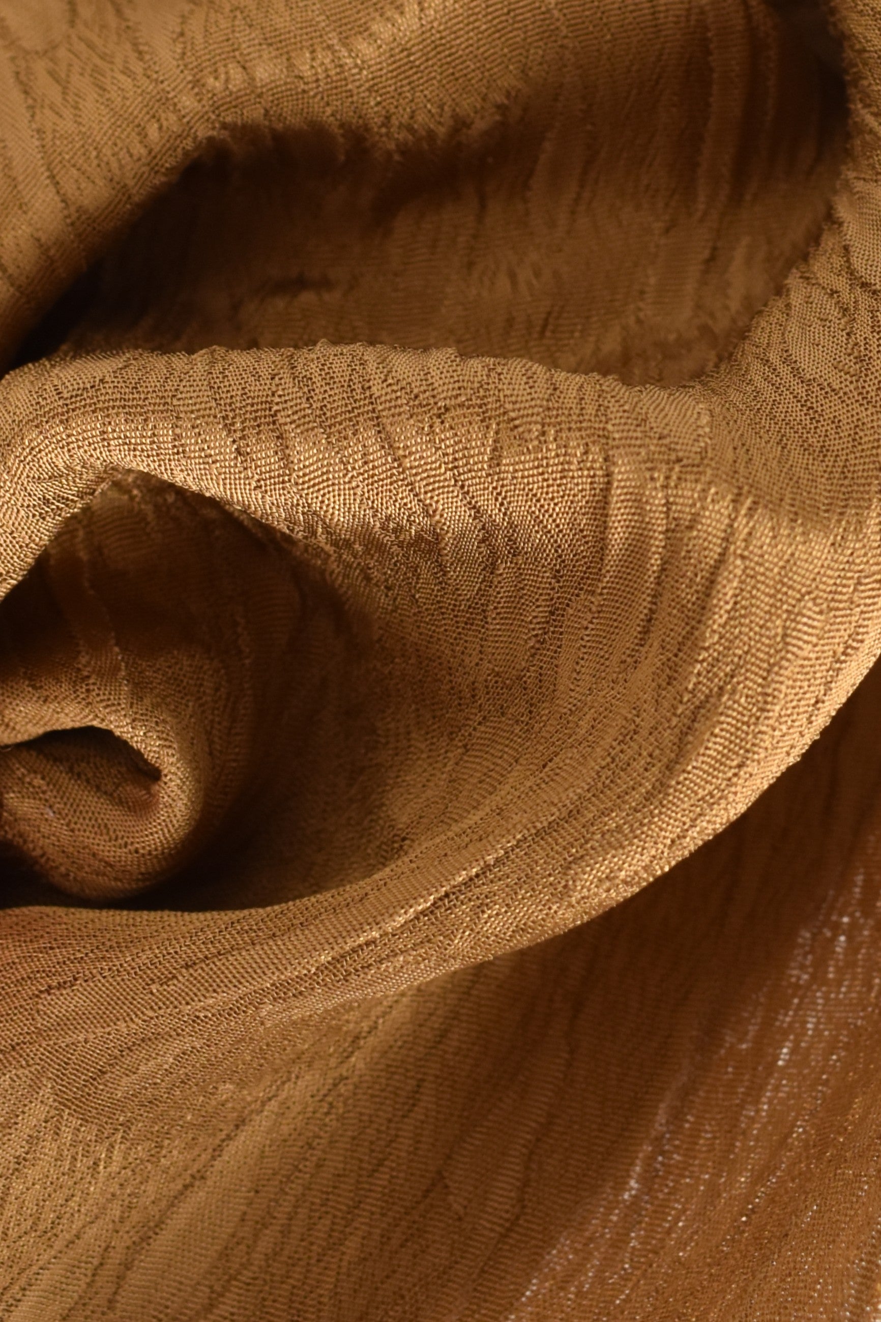 Jaquard viscosa  crepe marrone