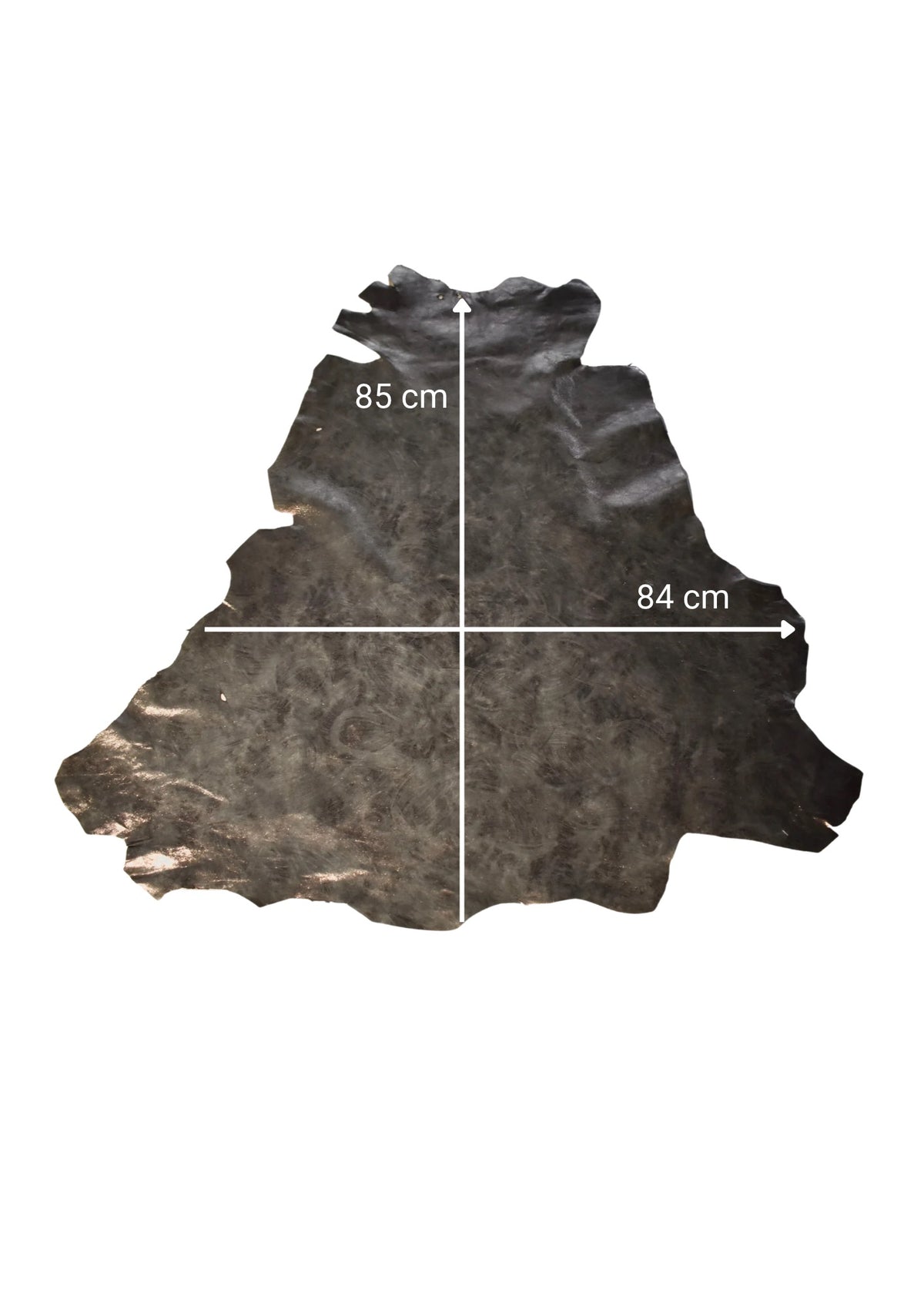 Vegetable tanned Kangaroo laminated 0.6/0.8mm, Anthracite grey