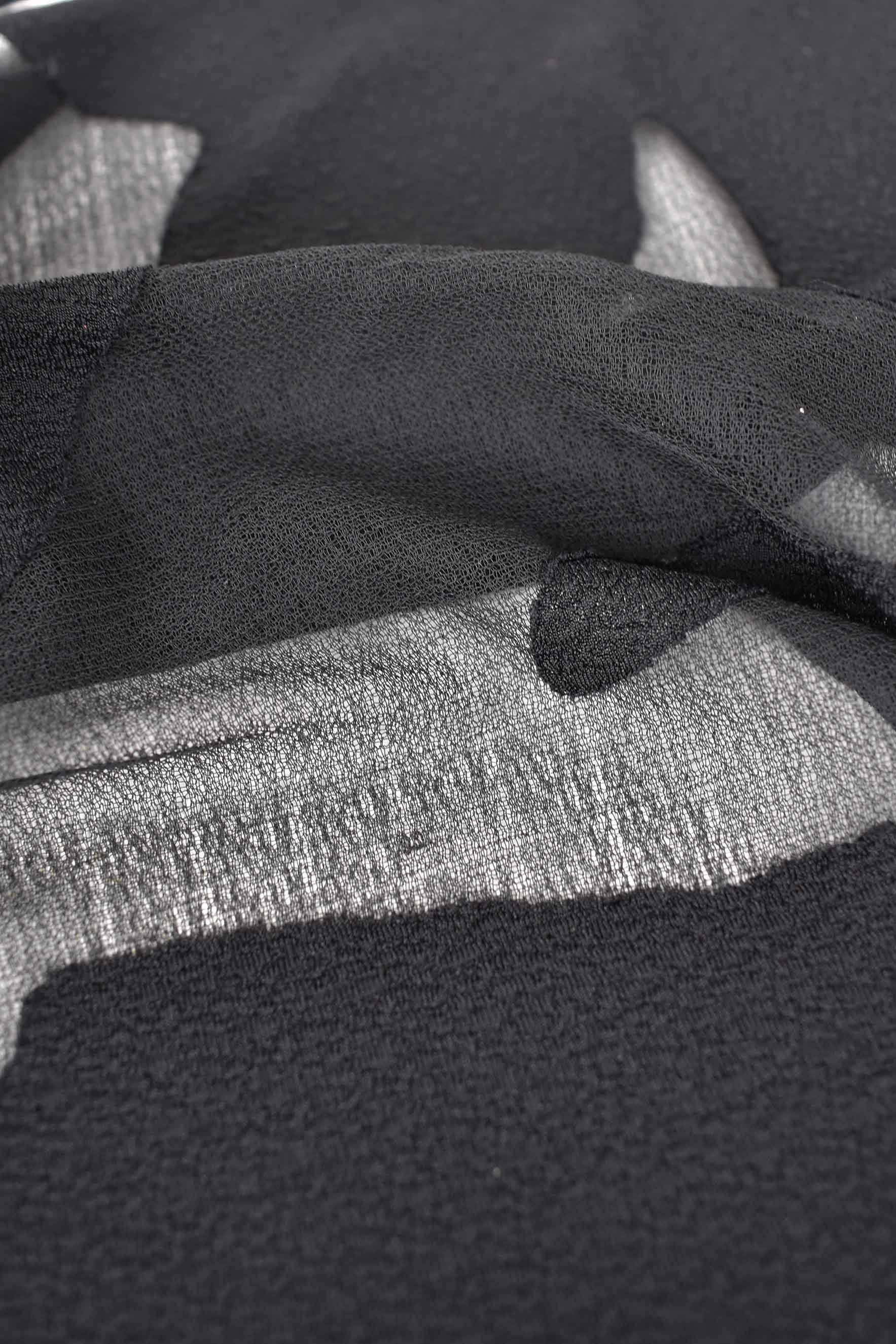 Schwarzer Devorè-Pullover