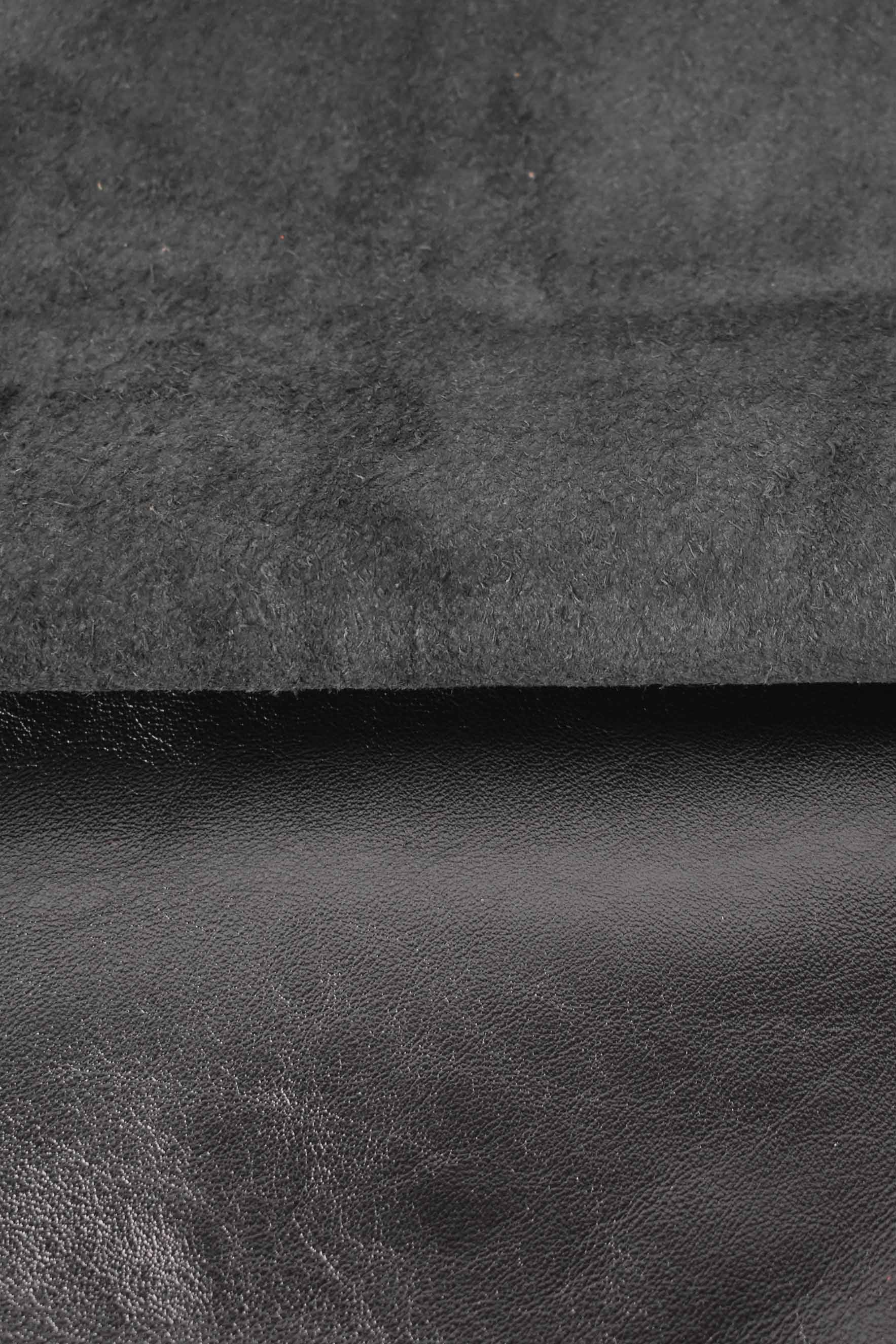 Demi-veau tambouriné noir