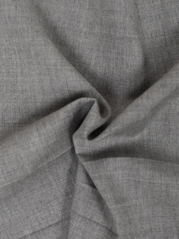 Stretch grey virgin wool blend