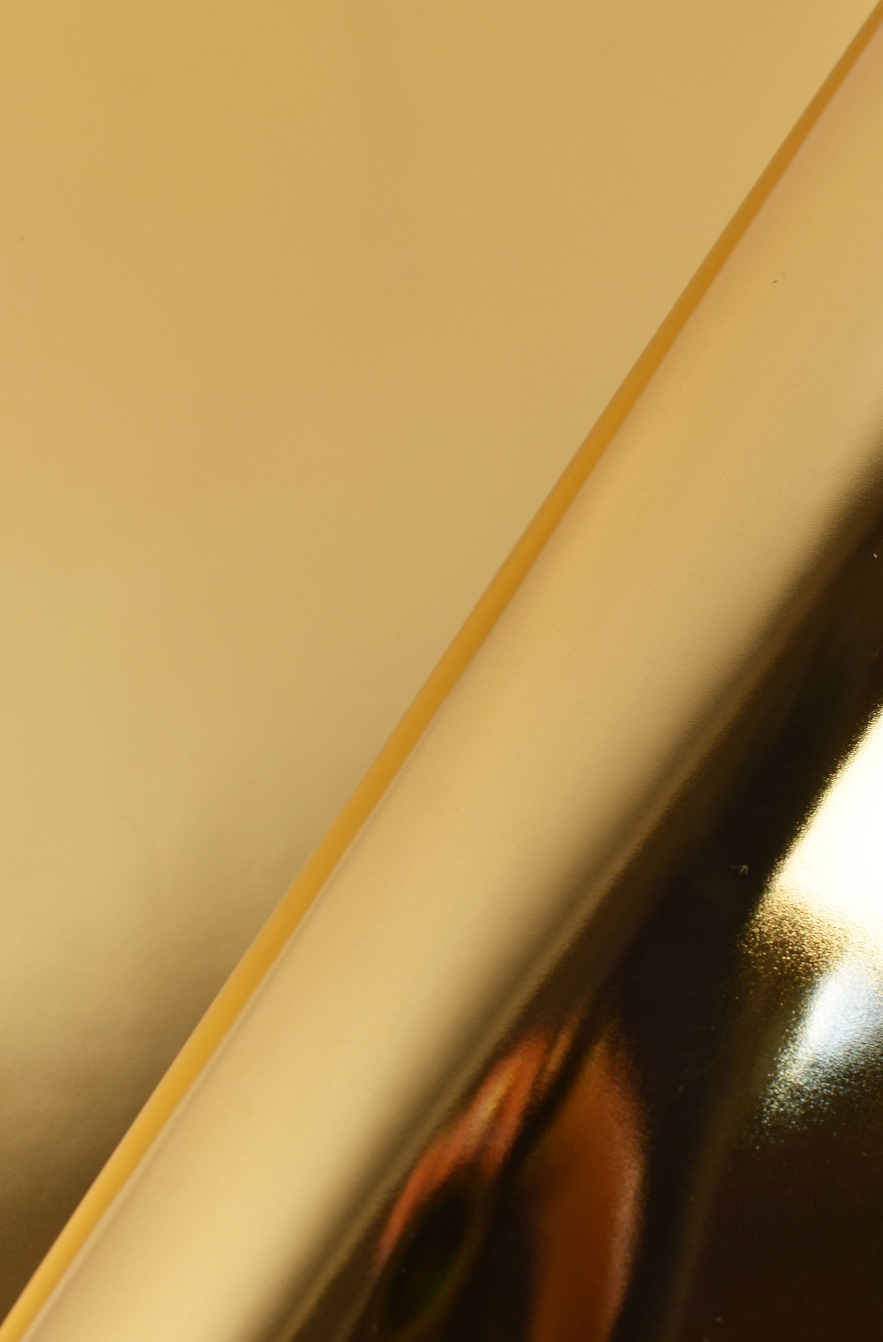 Napa de piel de becerro bañada en oro