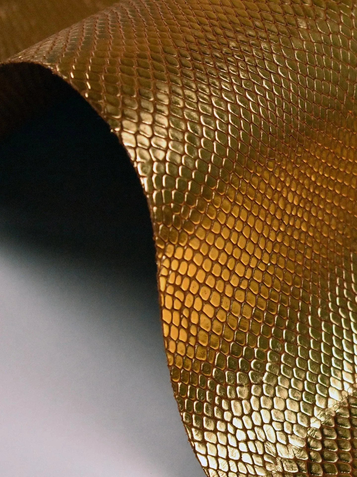 Cuir de veau imprimé python bicolore - Zerow