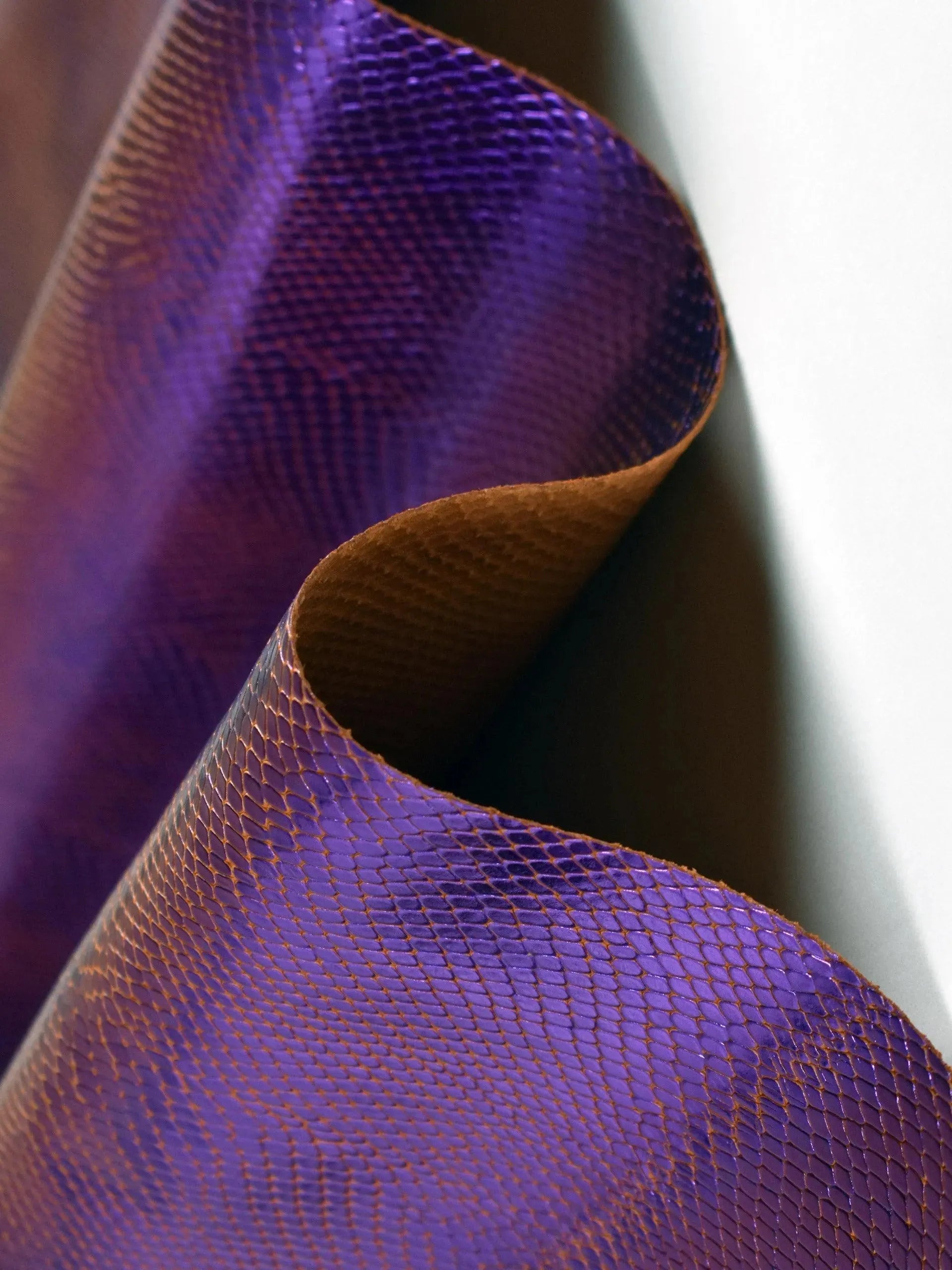 Cuir de veau imprimé python bicolore - Zerow