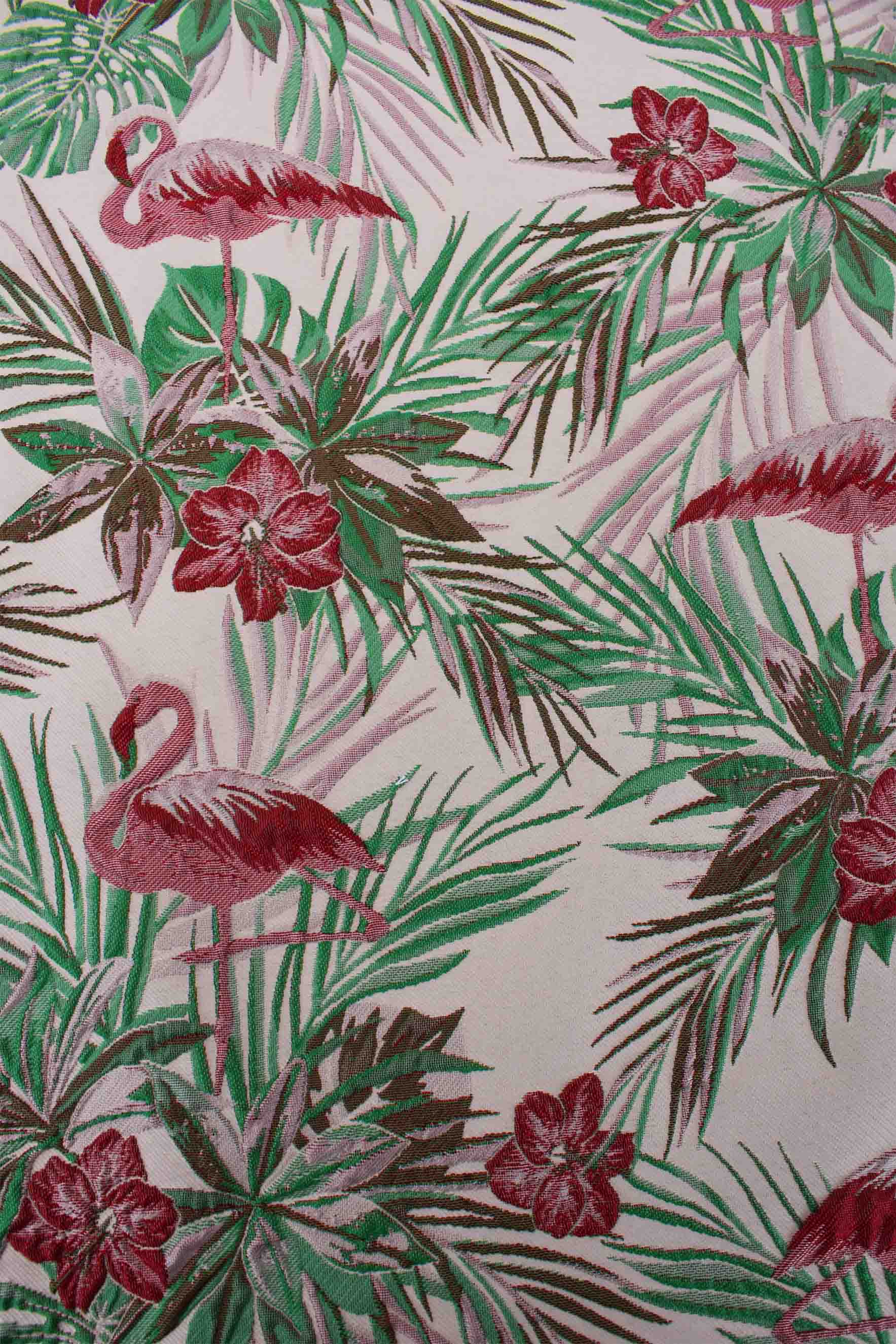 Jacquard matelassé misto seta motivo floreale