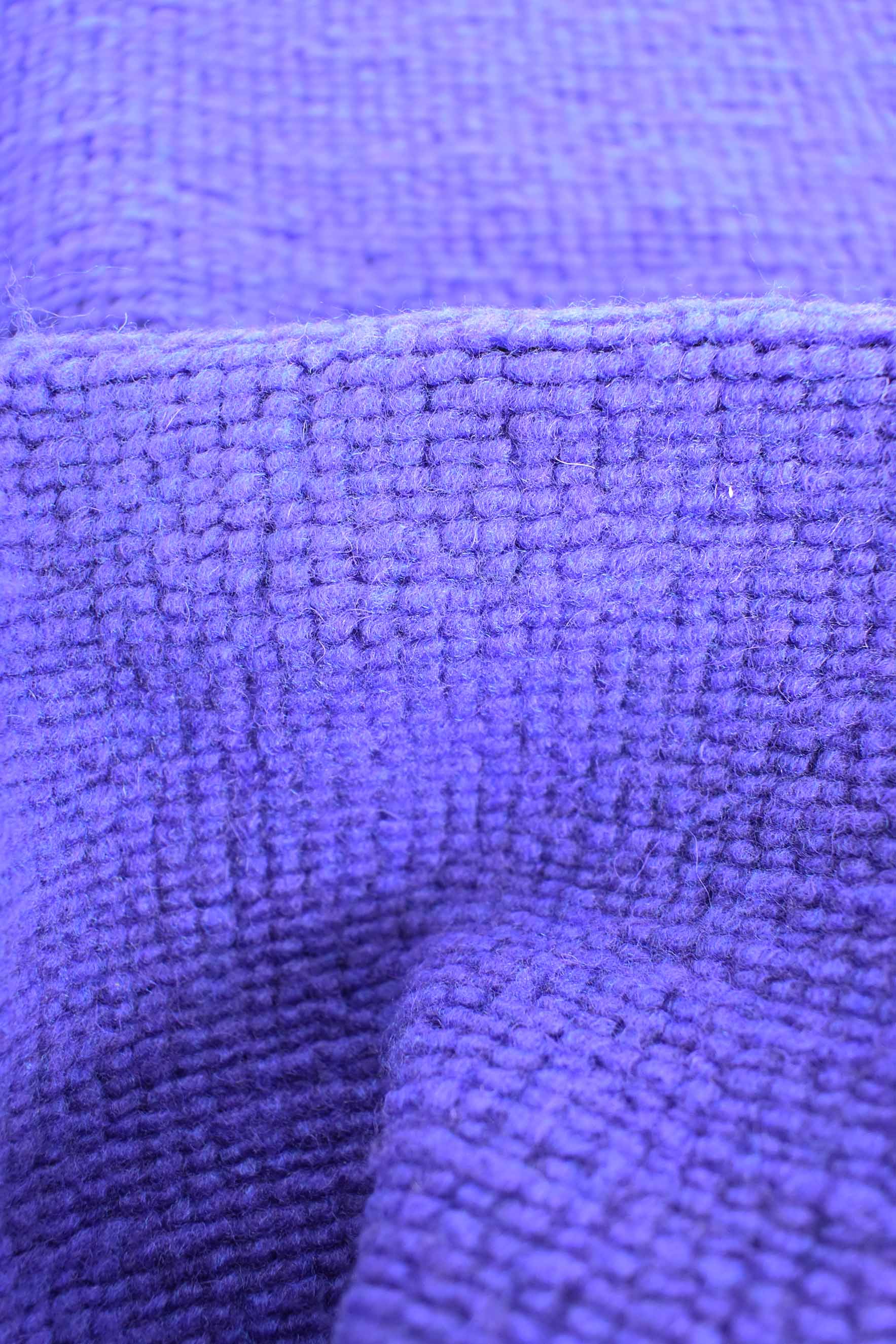 Lilac chunky knit fabric