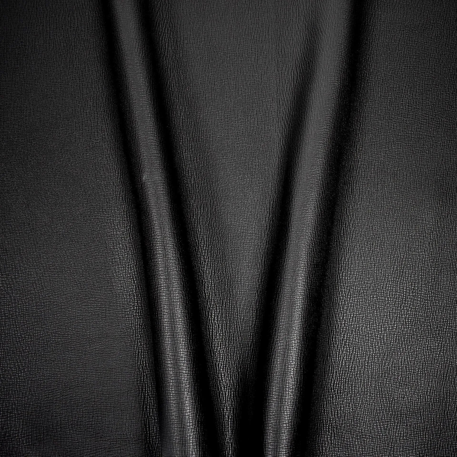 Cuir de veau imprimé noir - Zerow