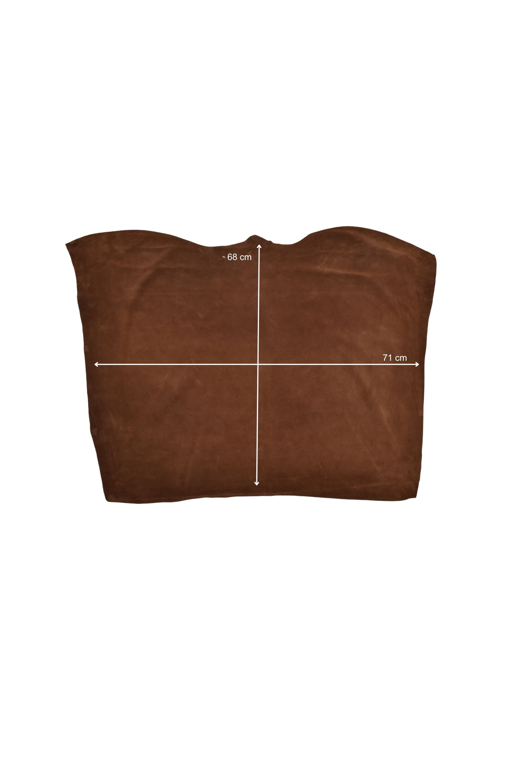 Braunes Wildleder-Kalbsleder