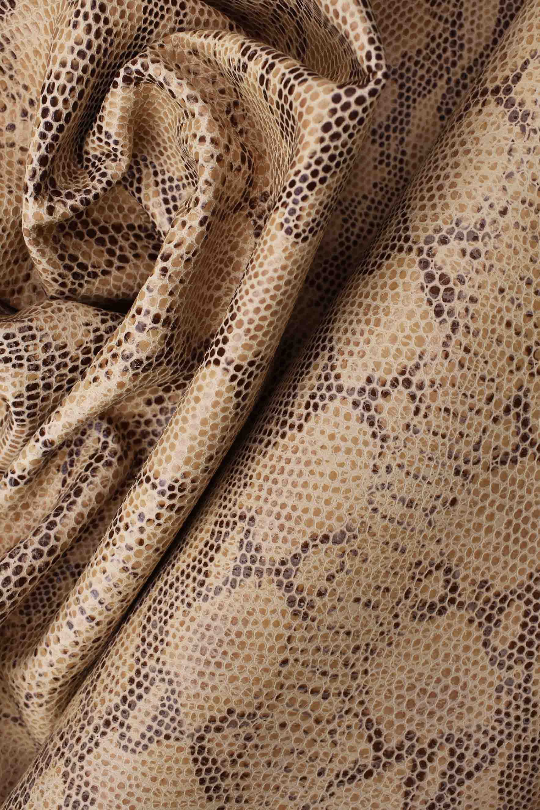 Snake Print South African Lamb Leather 0.9 mm