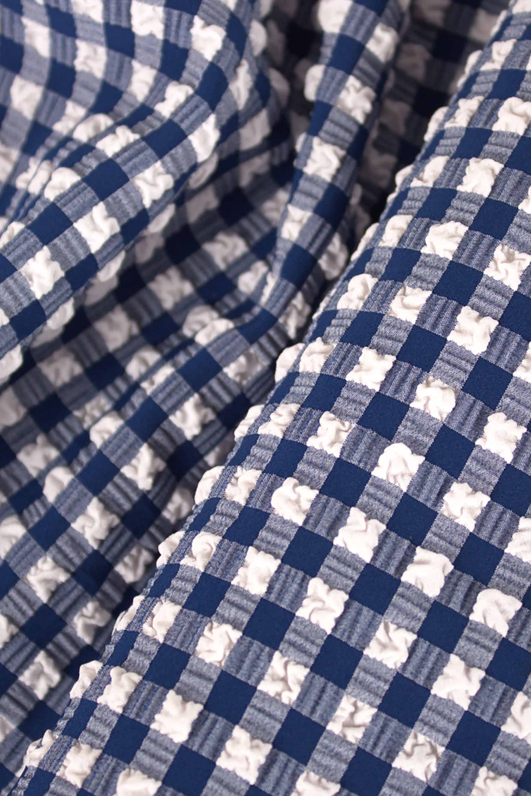 <translated_title>
    Seersucker vichy bielástico