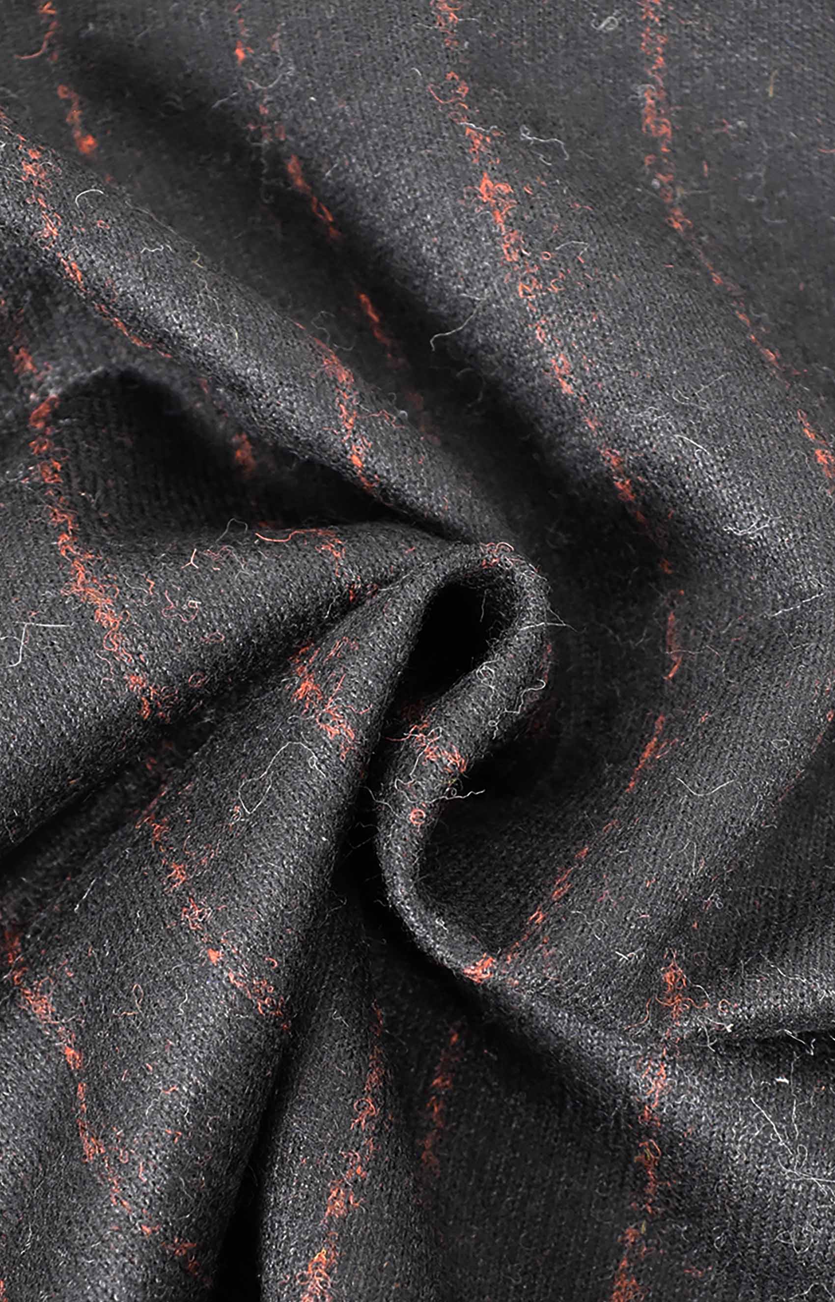 GRS & RWS lana virgen a rayas negras