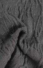 Padded jacquard jersey, Black, 2% Elastane - 62% Acrylic - 36% Viscose