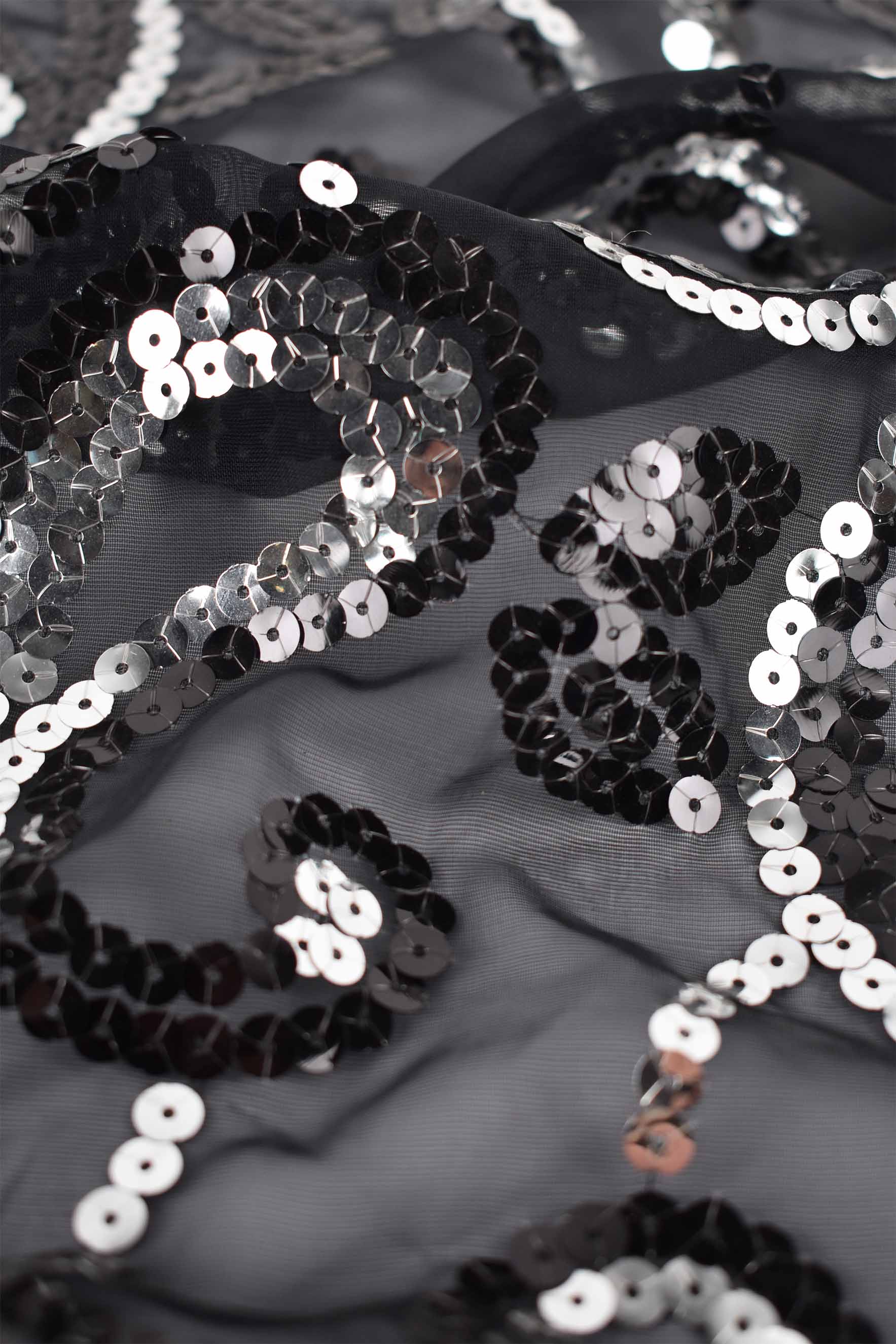 black sequins