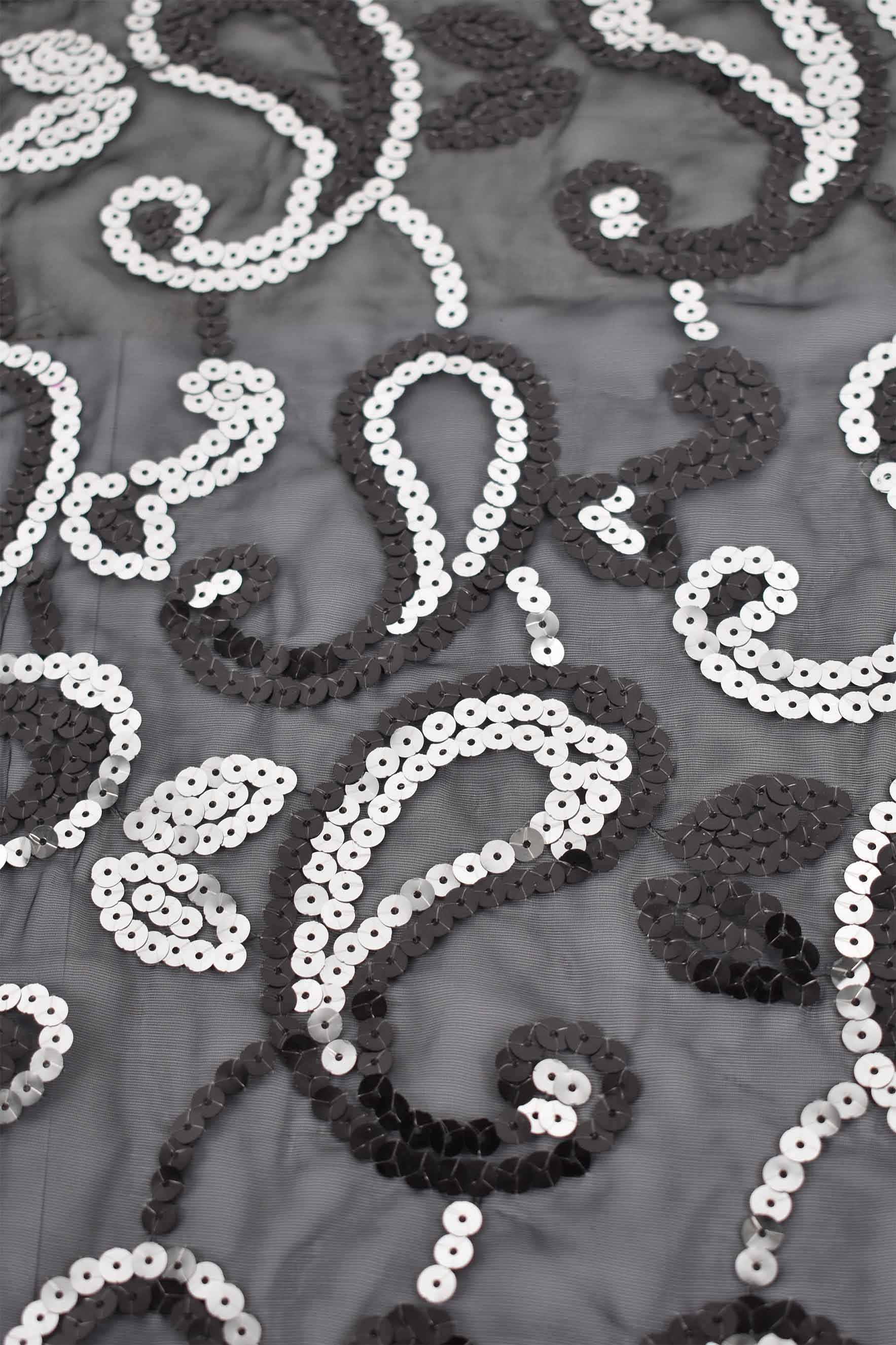 black sequins