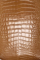 piel de caimán marrón