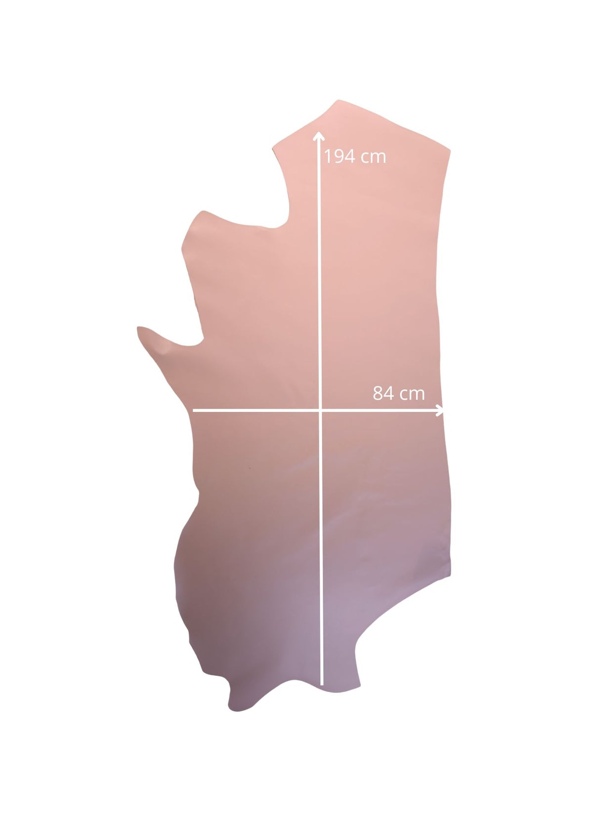 Half calf leather Boarded grain print 1.5mm, Light pink, Embossed print