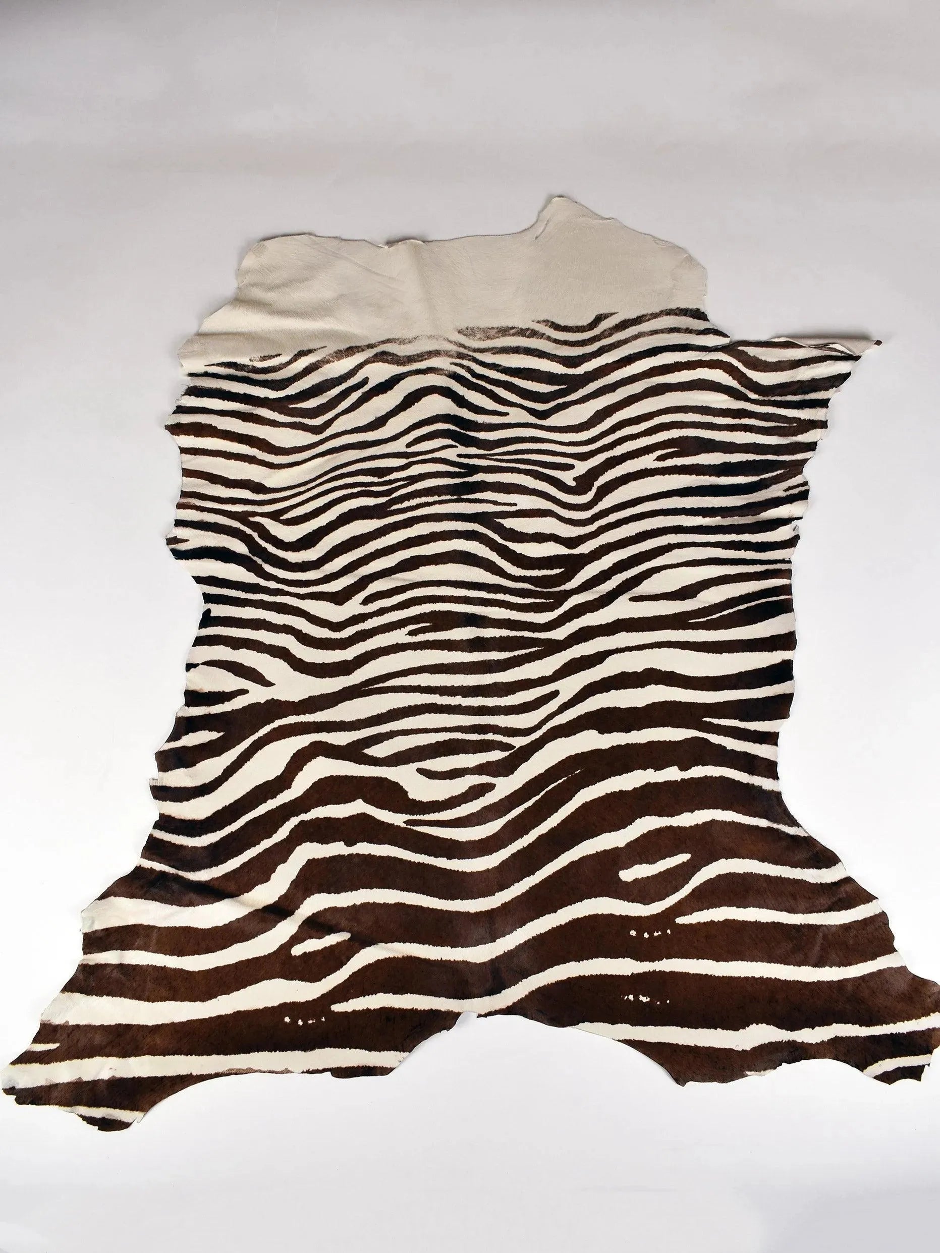 Zebra-striped dark brown pony calfskin - Zerow