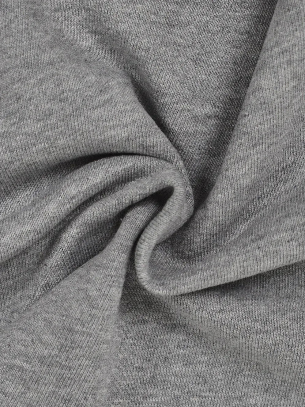 Felpa in 100% cotone grigio melange Felpa in 100% cotone grigio melange
