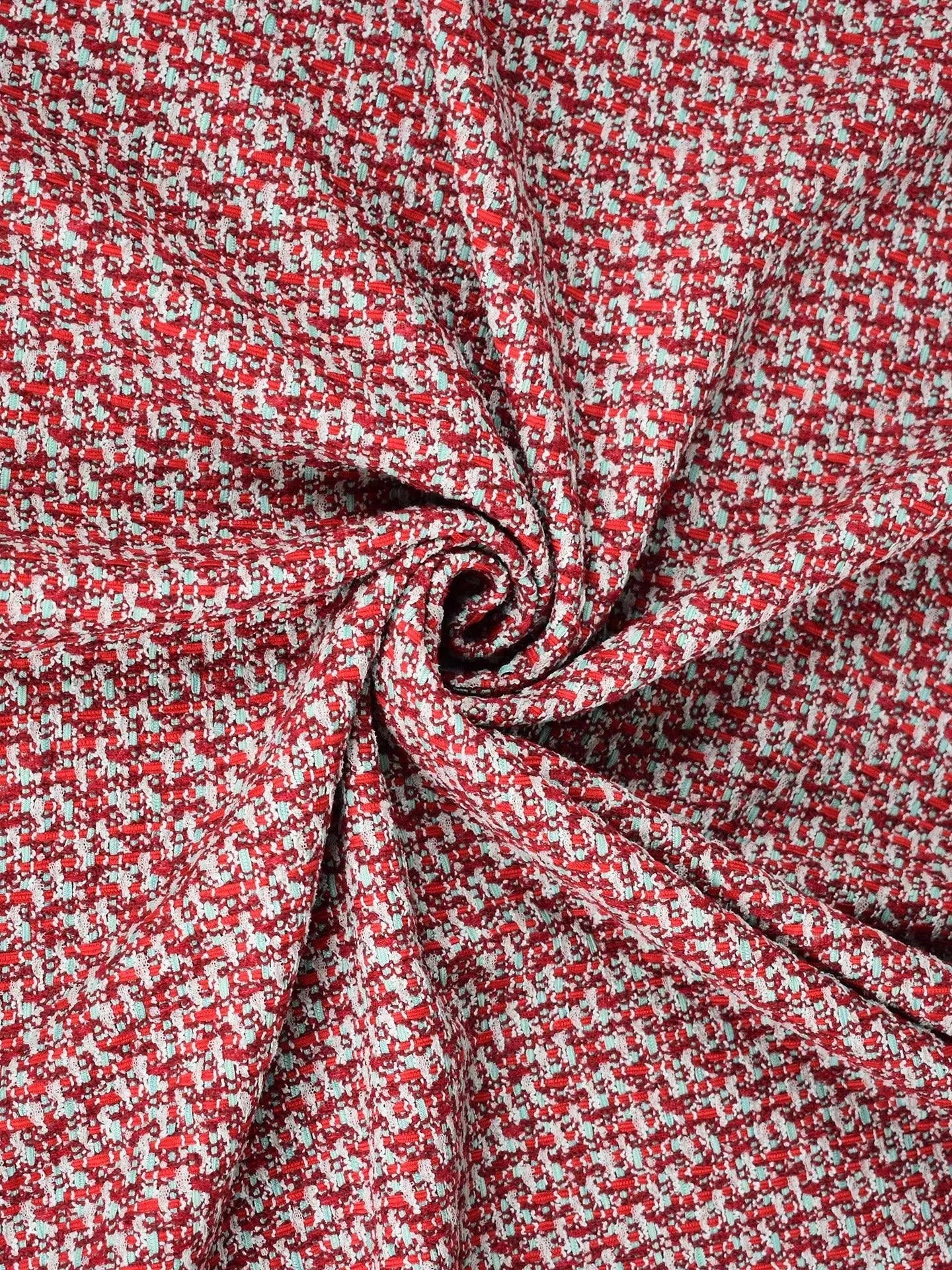 Crepé tweed con estampado mixto Crepé tweed con estampado mixto