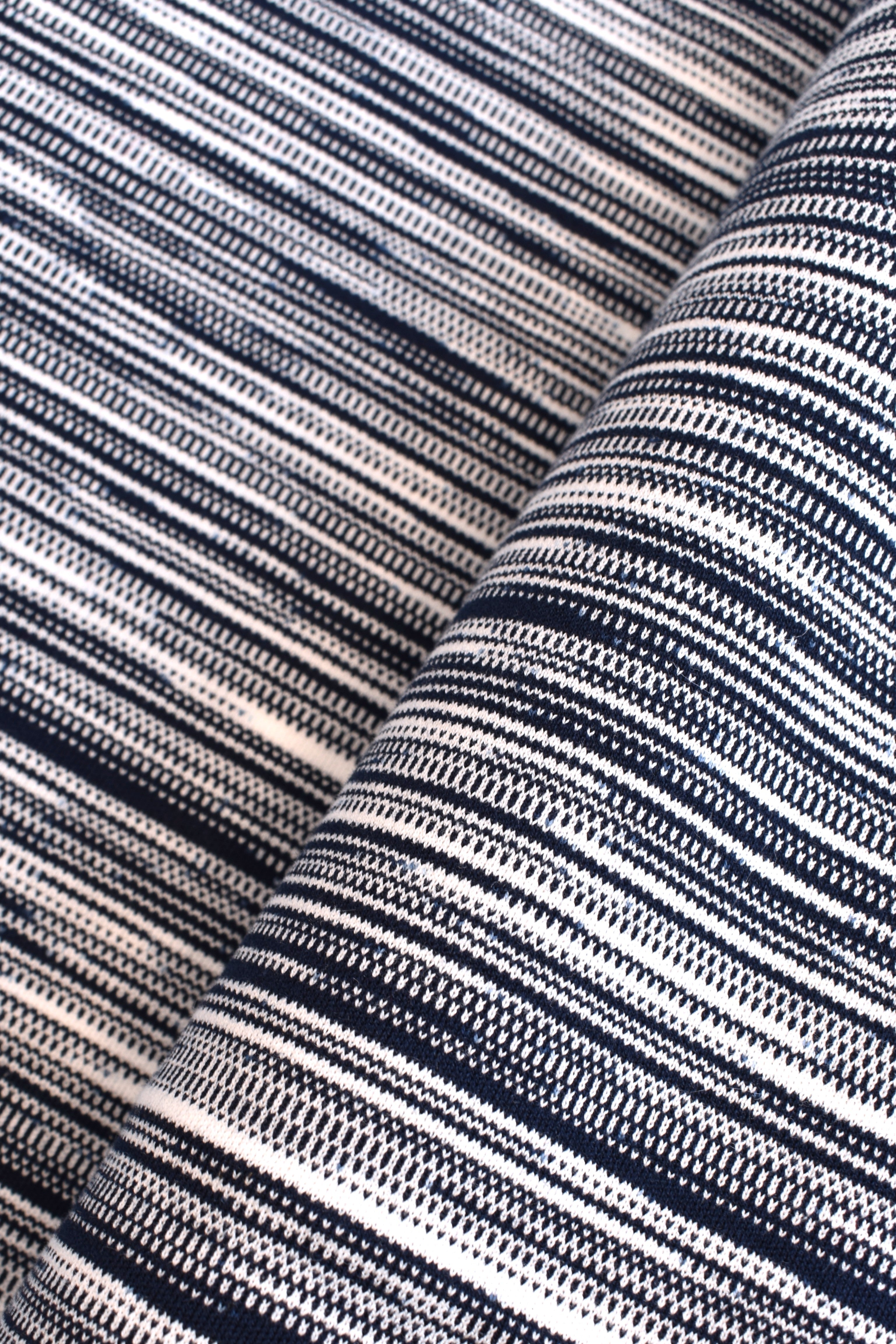 Interlock flamed pure cotton striped pattern