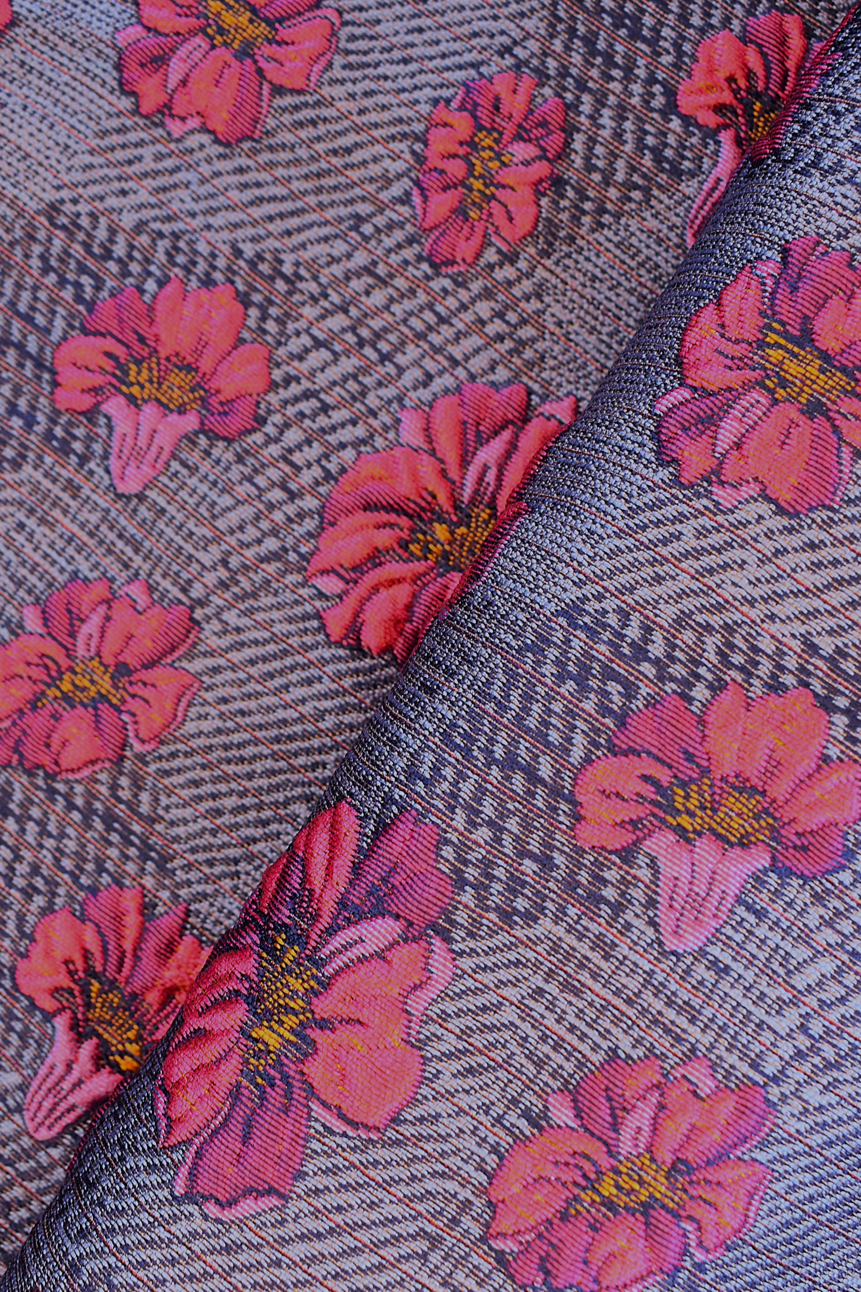 Synthetischer Jacquard Blumendruck
