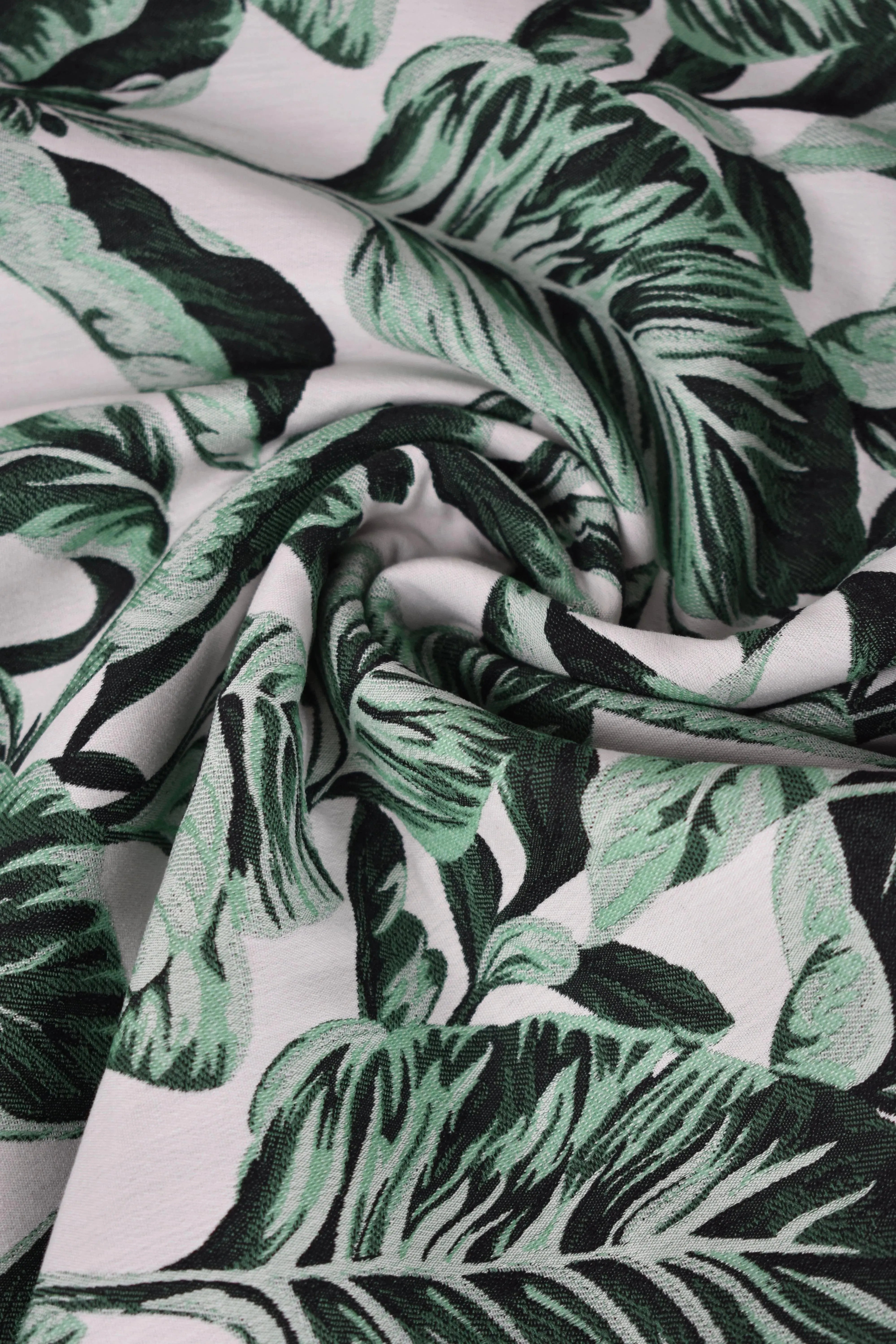 Jacquard a fiori cotone misto nylon stretch - Zerow