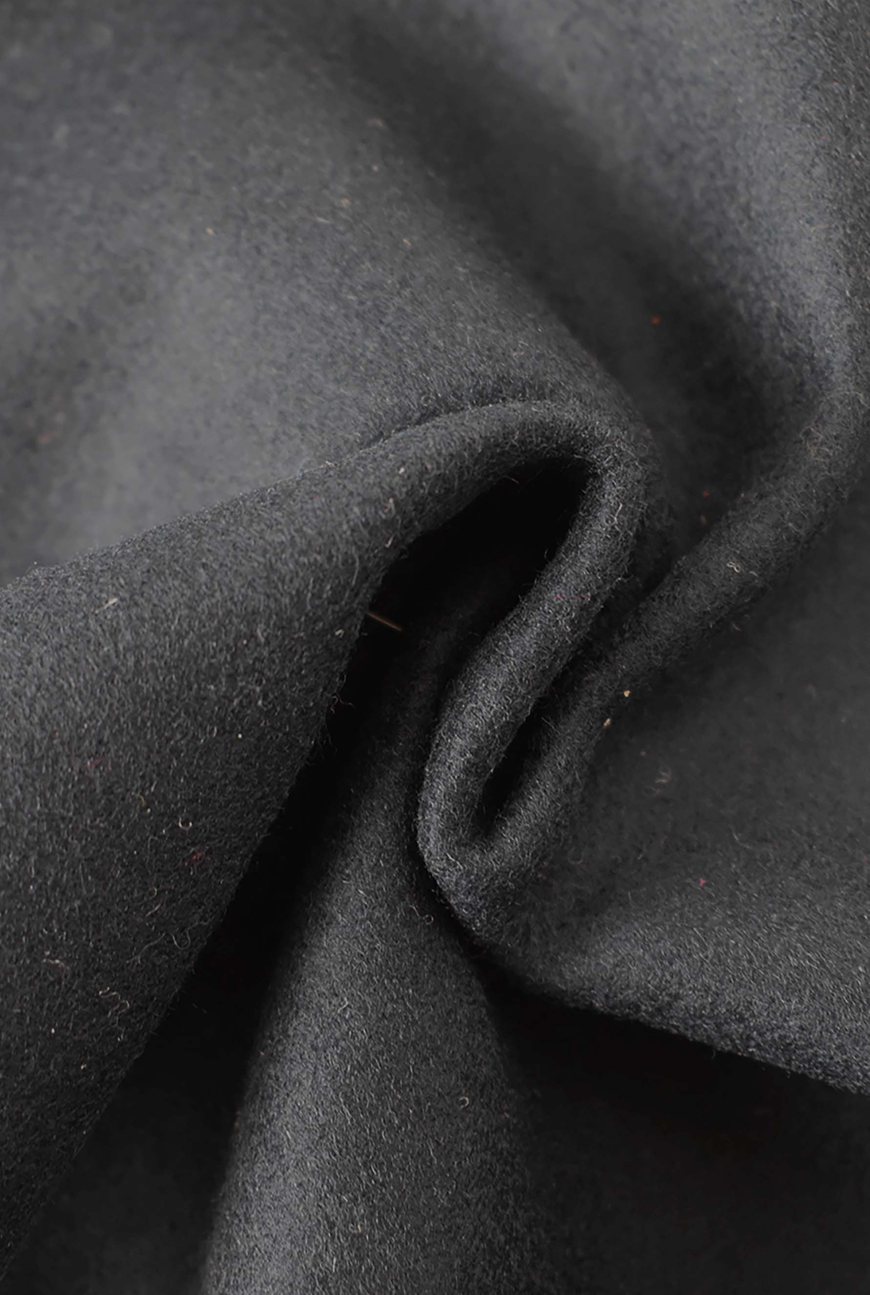 Brushed double drape