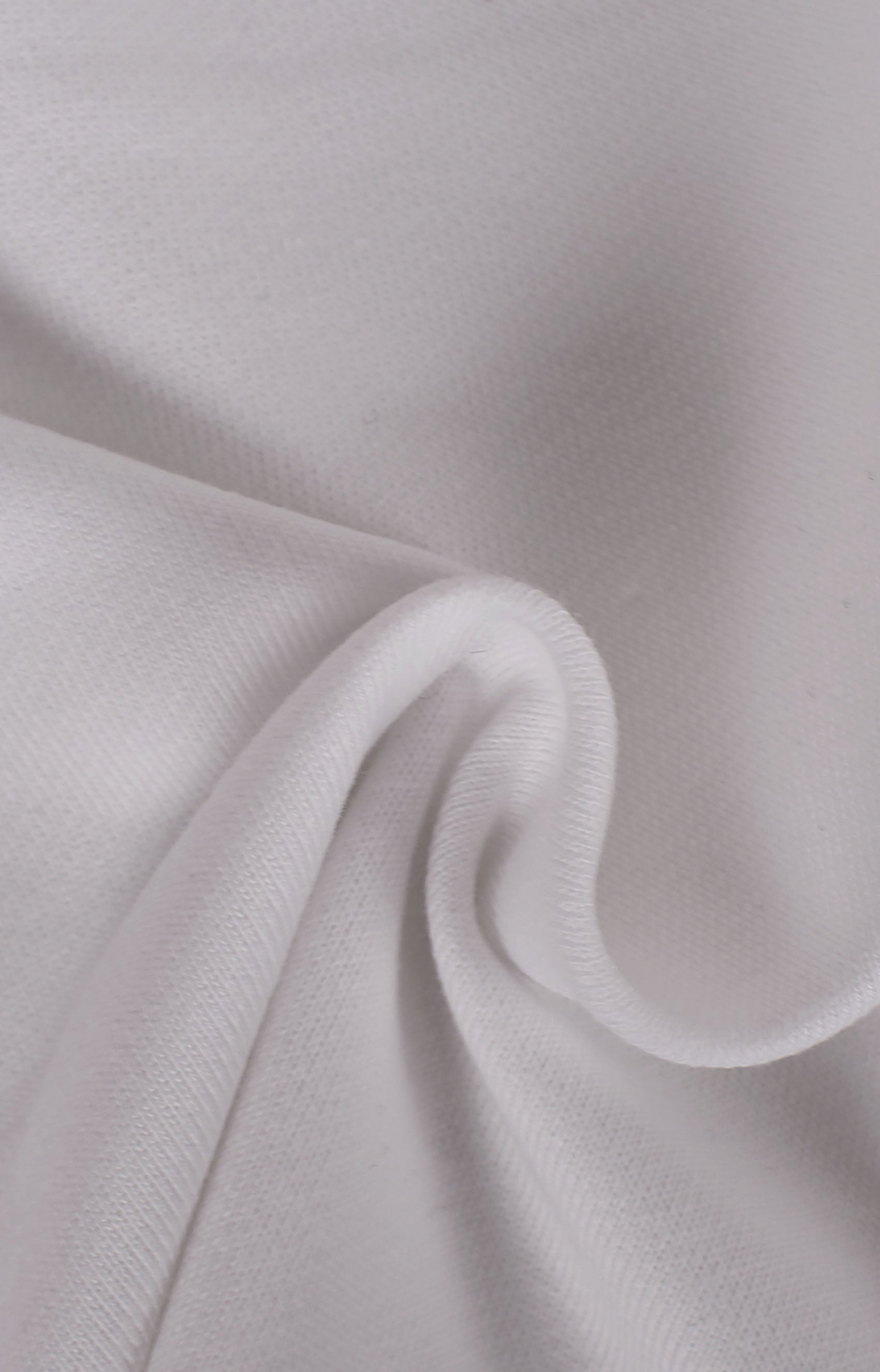 Pure white cotton sweatshirt