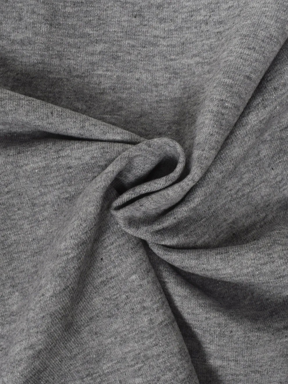 Melange grey non-brushed sweatshirt