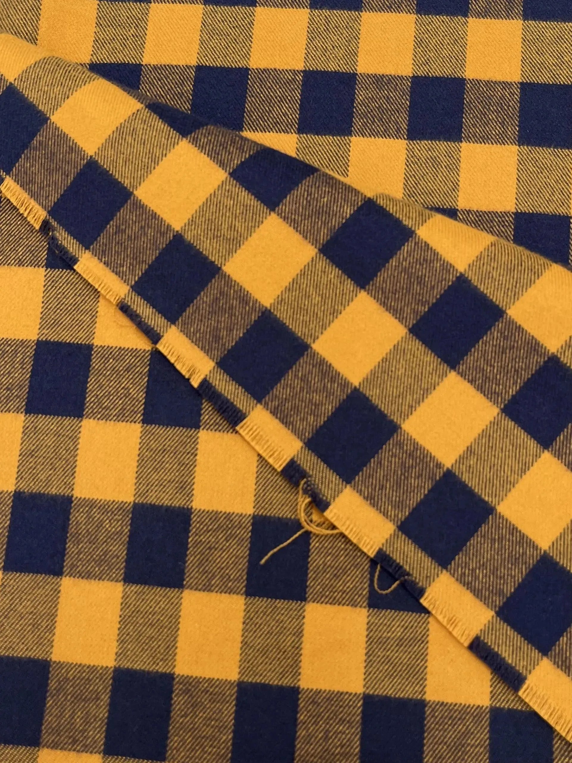 Braun-blau karierter Flanell - Zerow